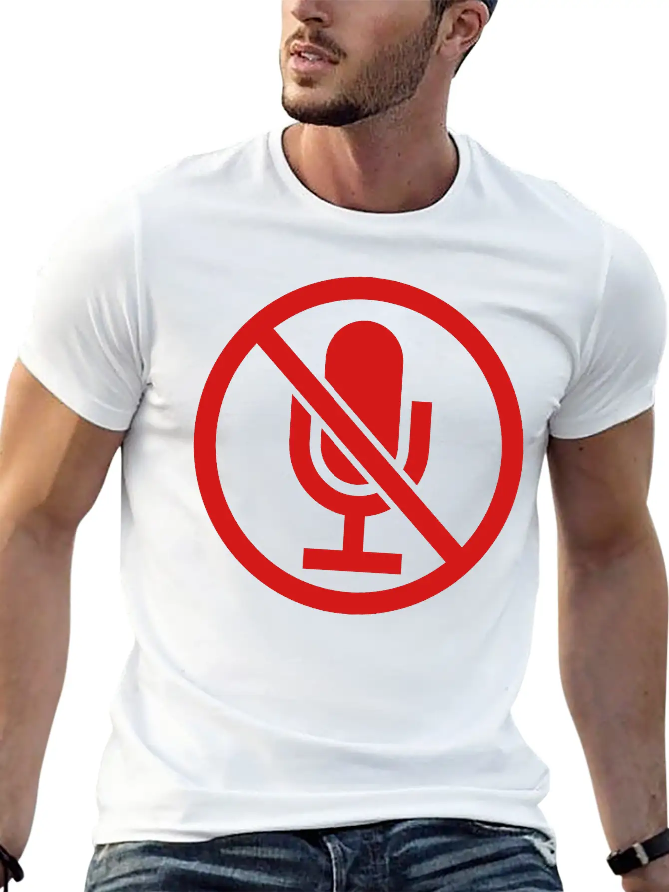Clipart Sign Mute Timeless Short Sleeve Tee – Comfy And Minimalist Design
