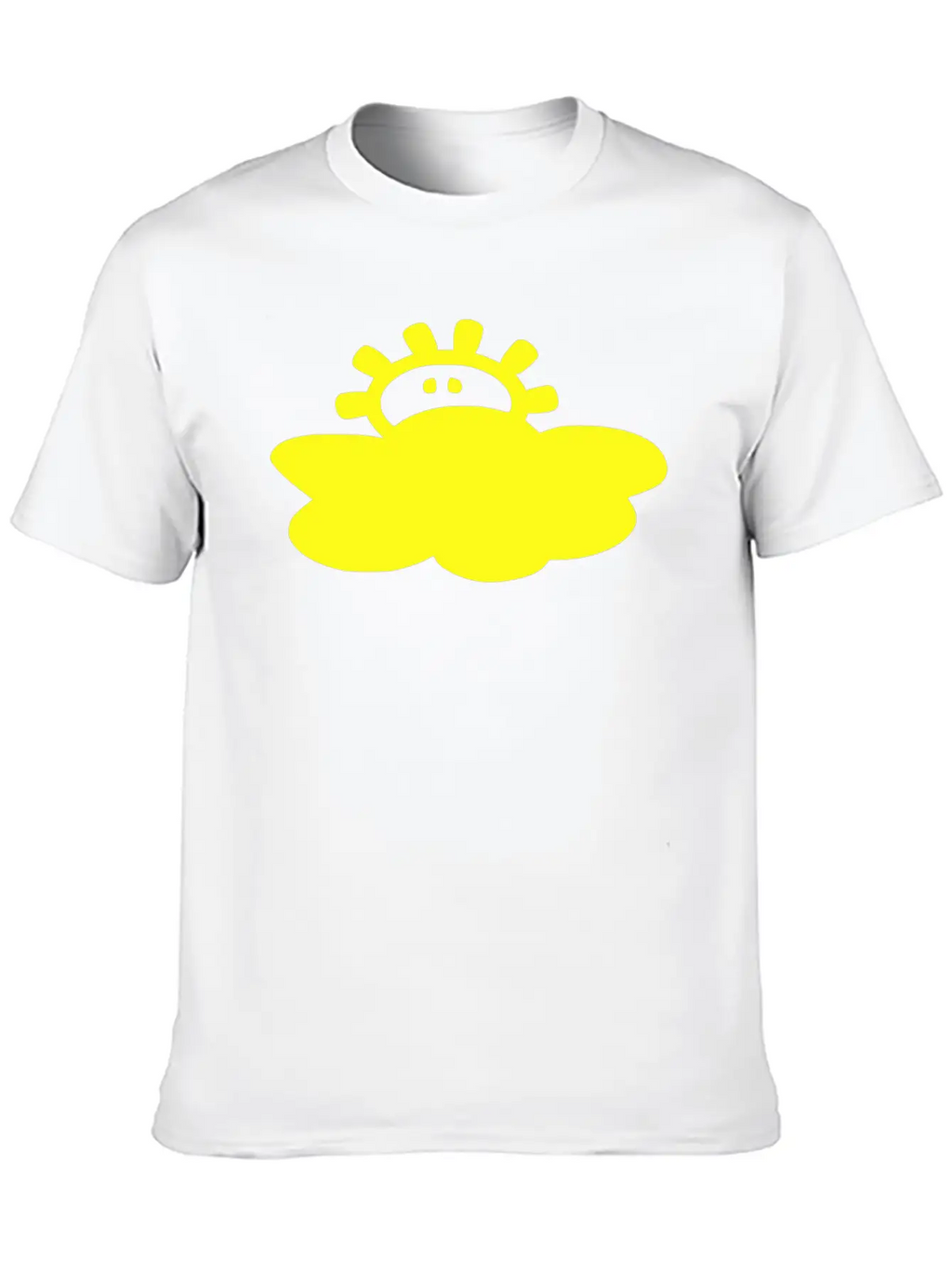 Cloud_sun Weather Vector Stylish Everyday T-Shirt – Unisex Basic Cotton Tee