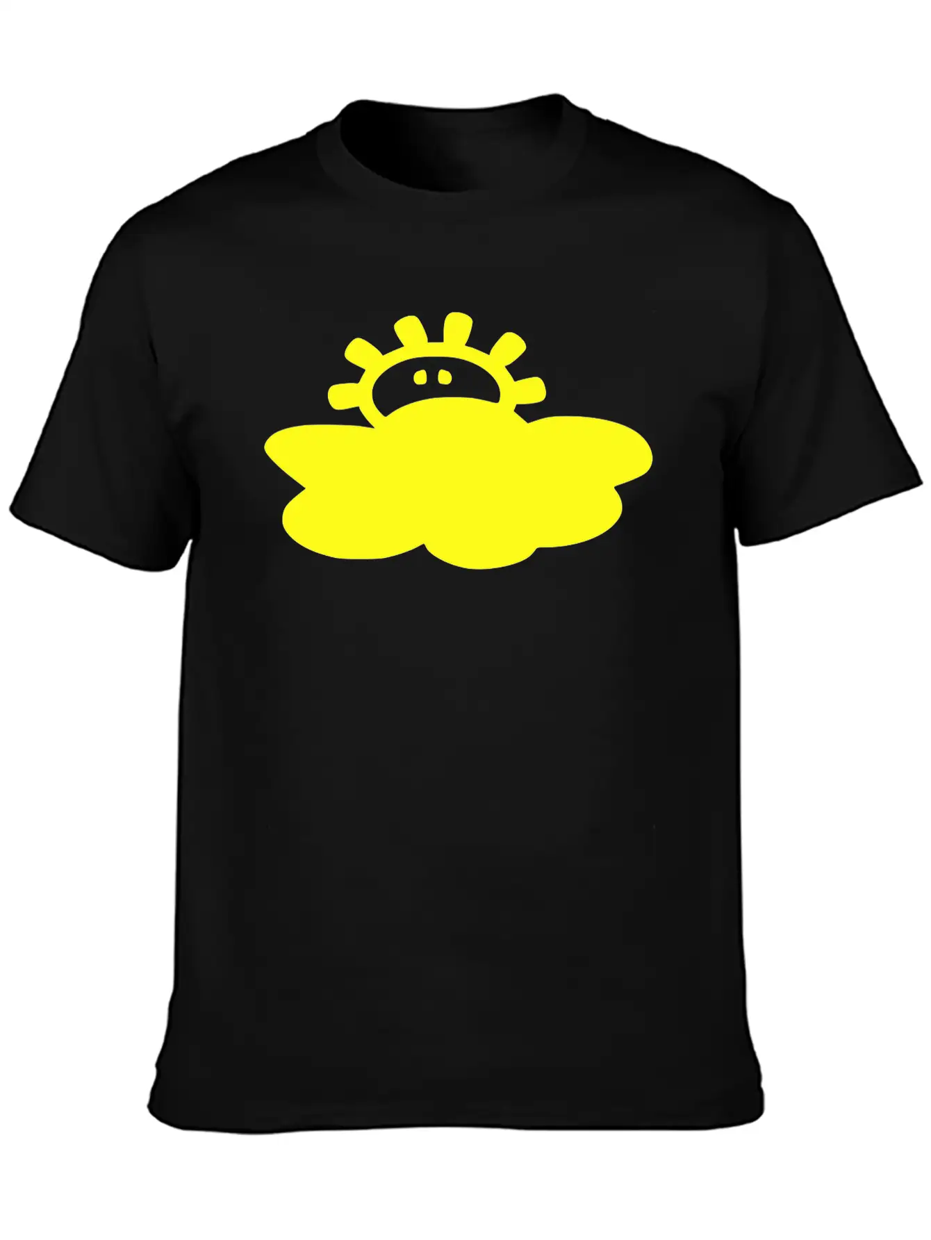 Cloud_sun Weather Vector Stylish Everyday T-Shirt – Unisex Basic Cotton Tee
