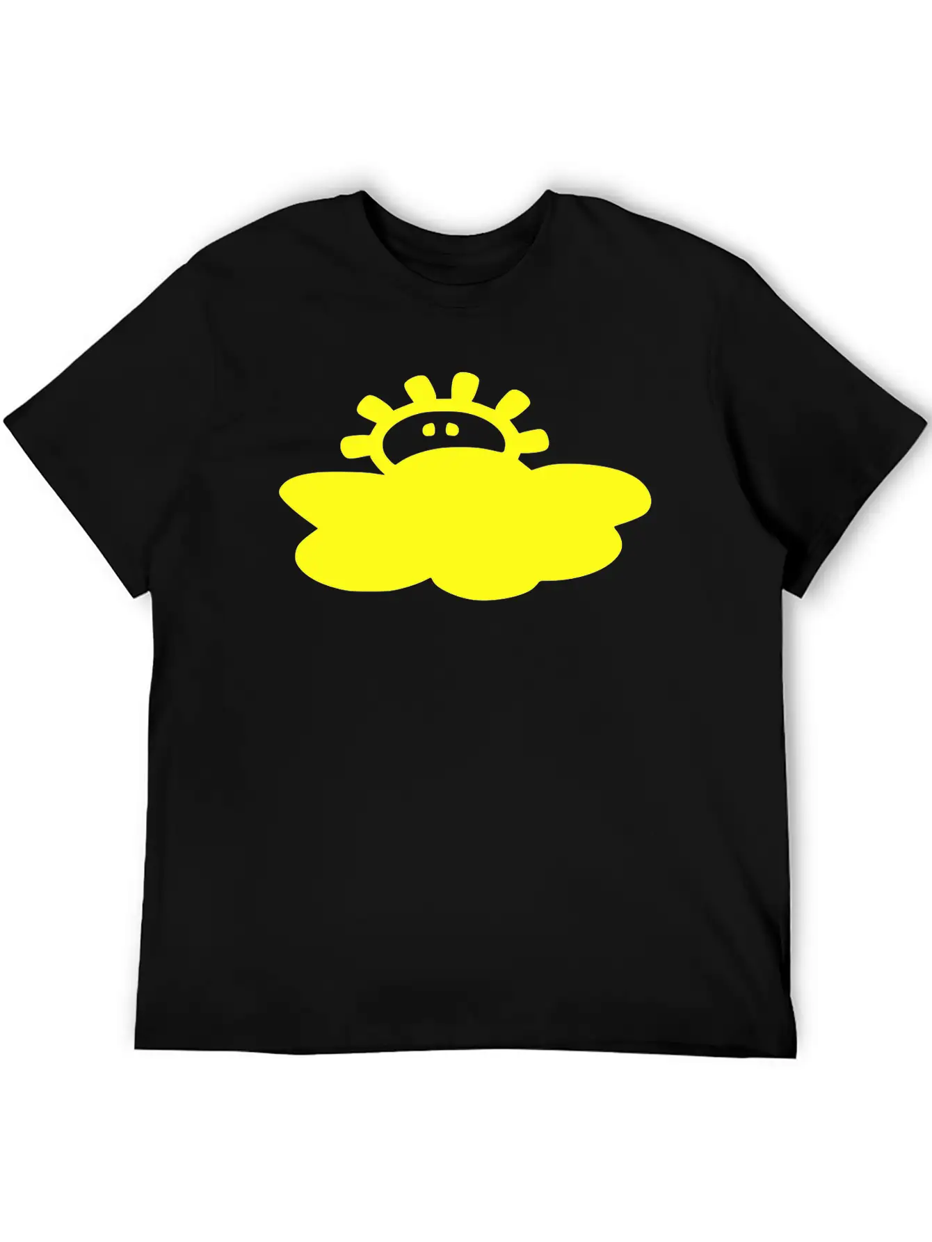 Cloud_sun Weather Vector Stylish Everyday T-Shirt – Unisex Basic Cotton Tee