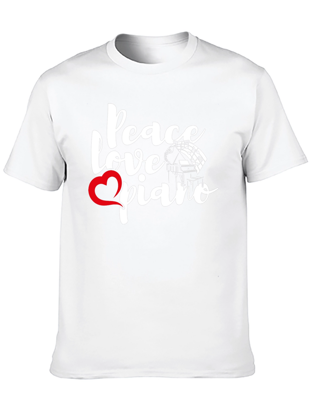 Peace Love Piano Graphic Tee