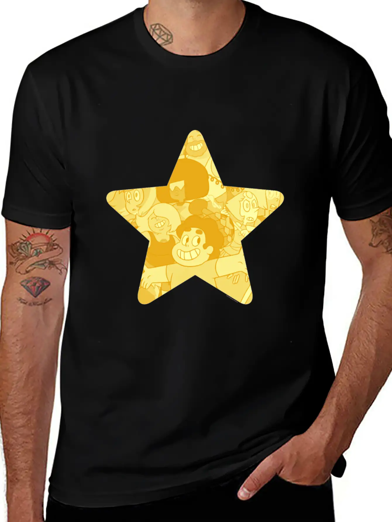 Cn Steven Universe Star Fill Modern Fit Casual T-Shirt – Clean And Versatile Design