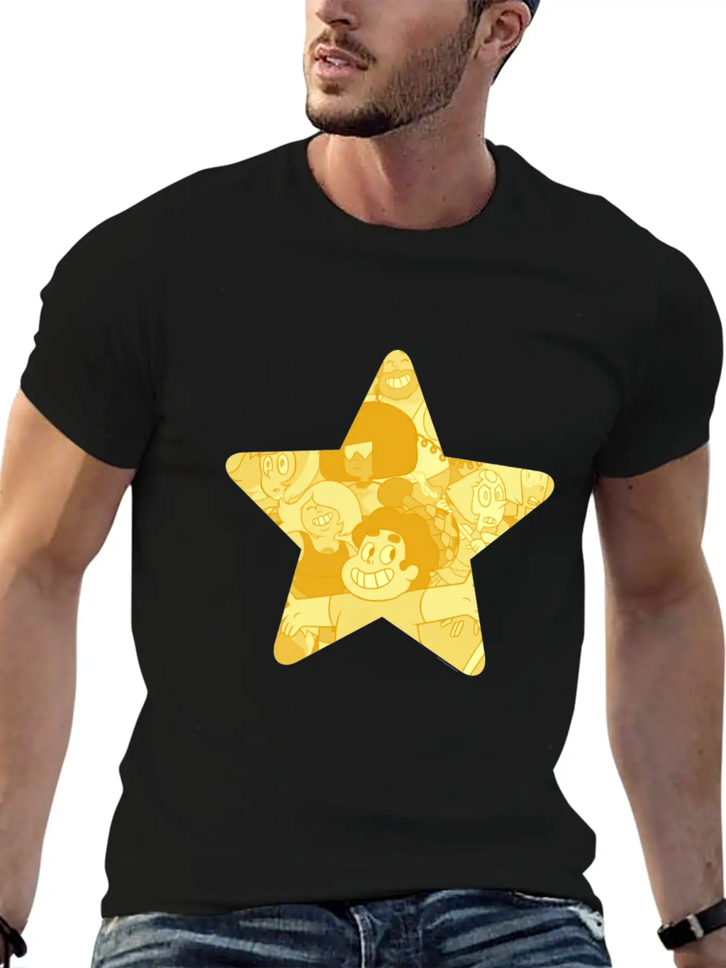 Cn Steven Universe Star Fill Modern Fit Casual T-Shirt – Clean And Versatile Design