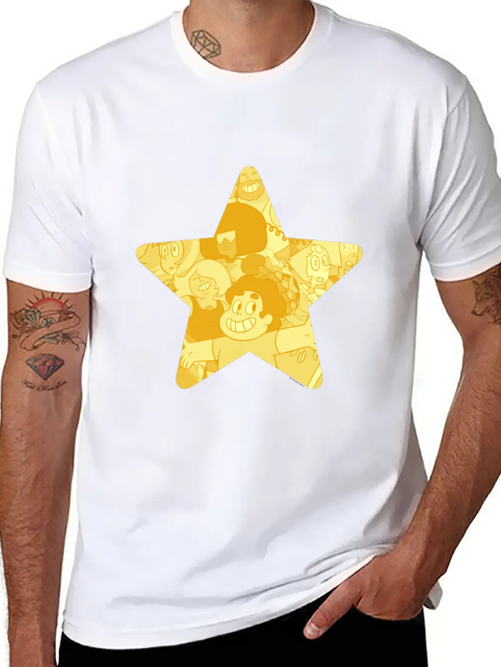 Cn Steven Universe Star Fill Modern Fit Casual T-Shirt – Clean And Versatile Design