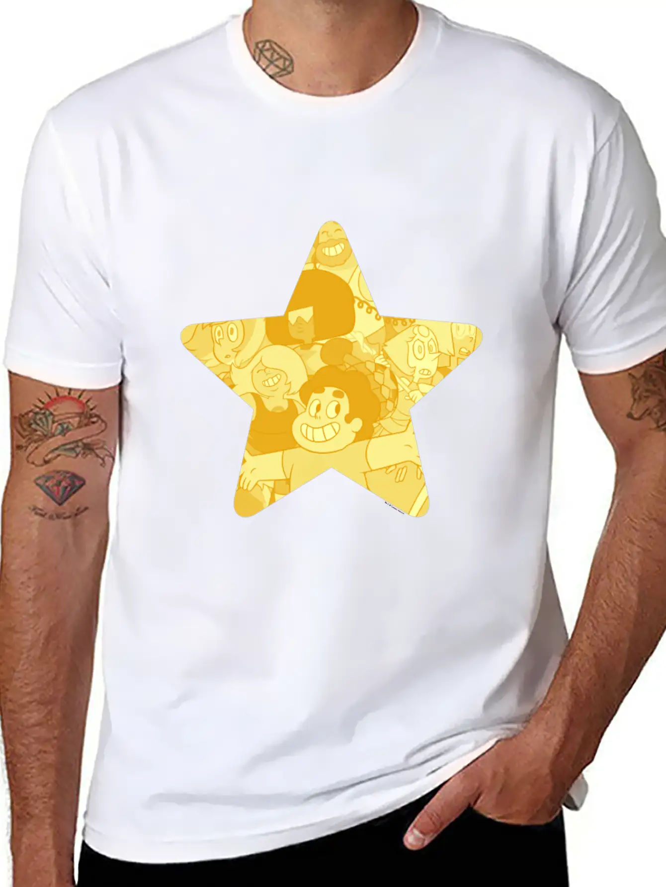 Cn Steven Universe Star Fill Modern Fit Casual T-Shirt – Clean And Versatile Design