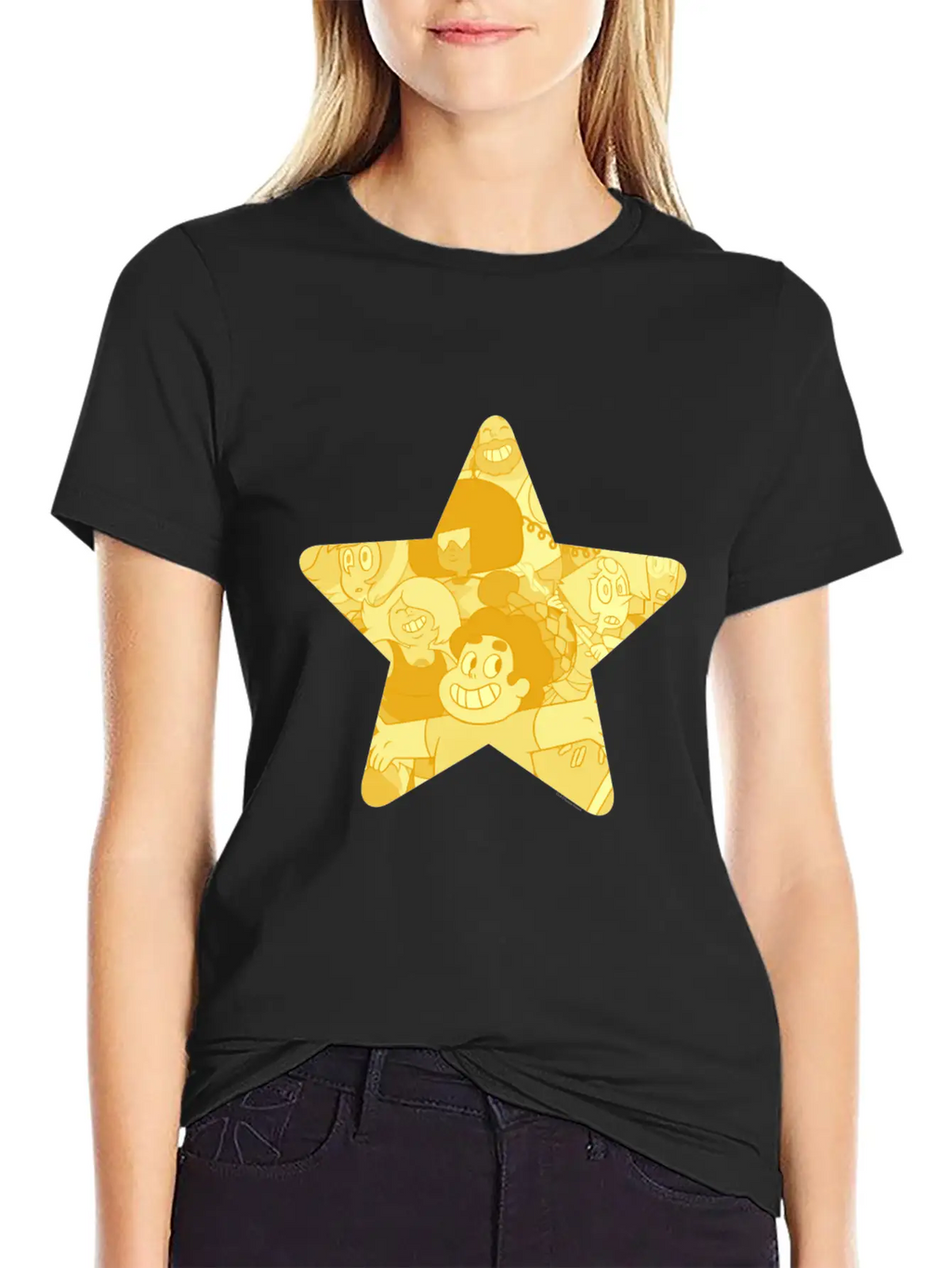 Cn Steven Universe Star Fill Modern Fit Casual T-Shirt – Clean And Versatile Design