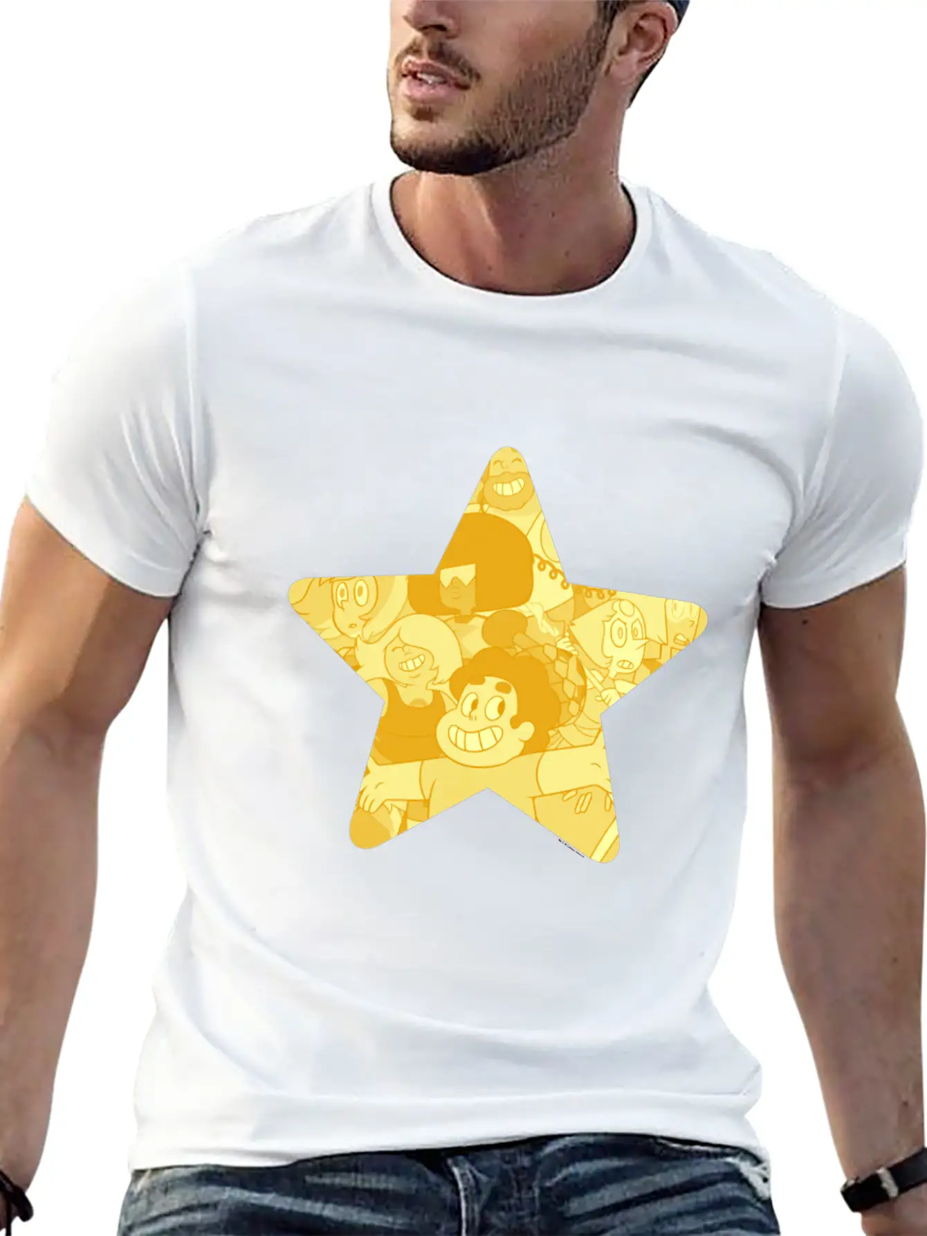 Cn Steven Universe Star Fill Modern Fit Casual T-Shirt – Clean And Versatile Design