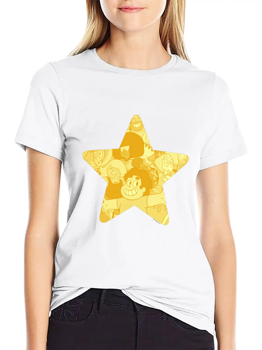 Cn Steven Universe Star Fill Modern Fit Casual T-Shirt – Clean And Versatile Design