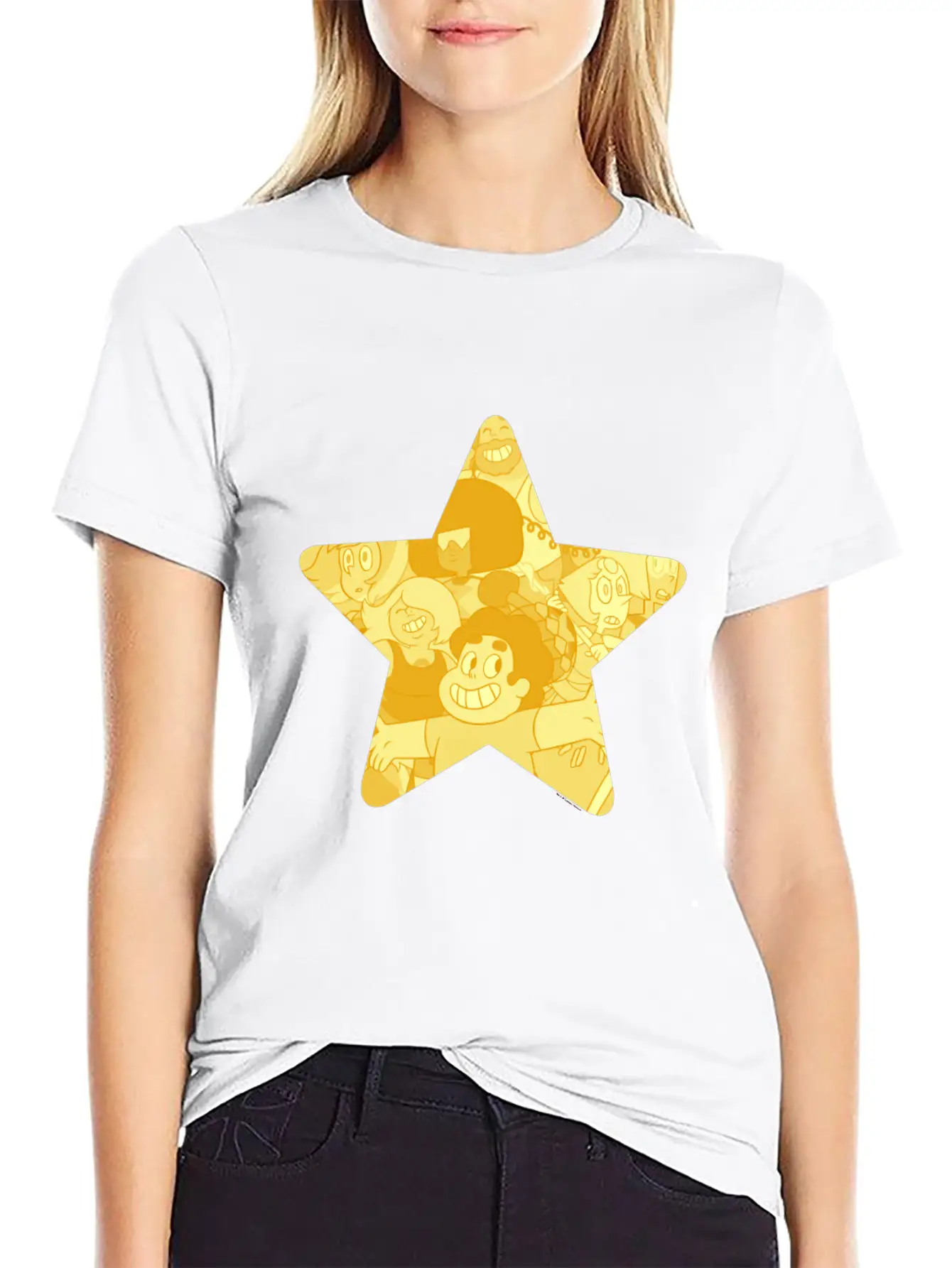 Cn Steven Universe Star Fill Modern Fit Casual T-Shirt – Clean And Versatile Design