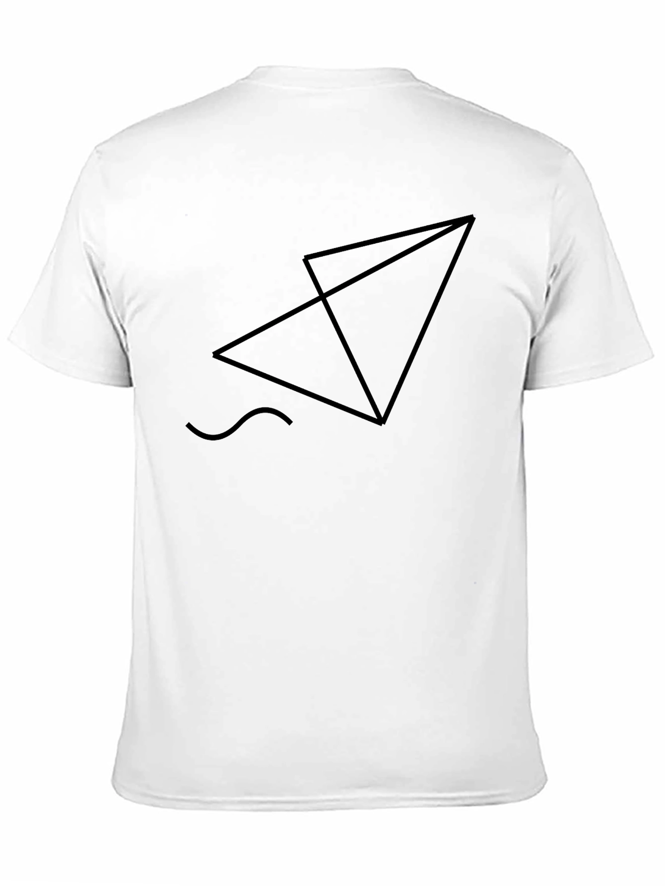 Geometric Graphic Black T-Shirt - Modern Minimalist Tee