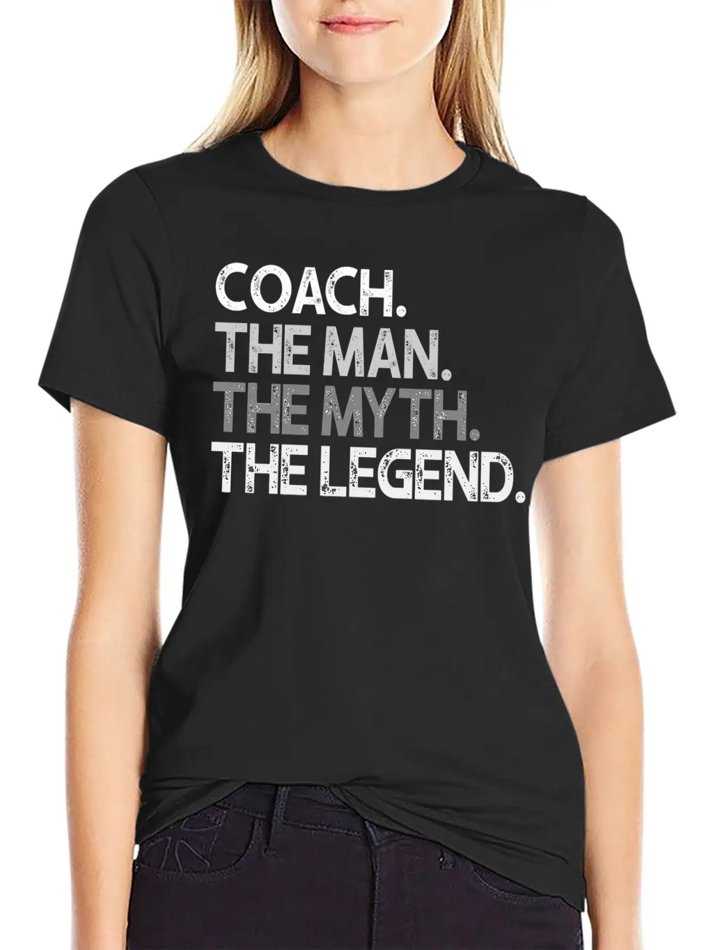 Coach Coaches The Man Myth Legend Coaching Basic Graphic T-Shirt – Daily Comfort In Soft Cotton