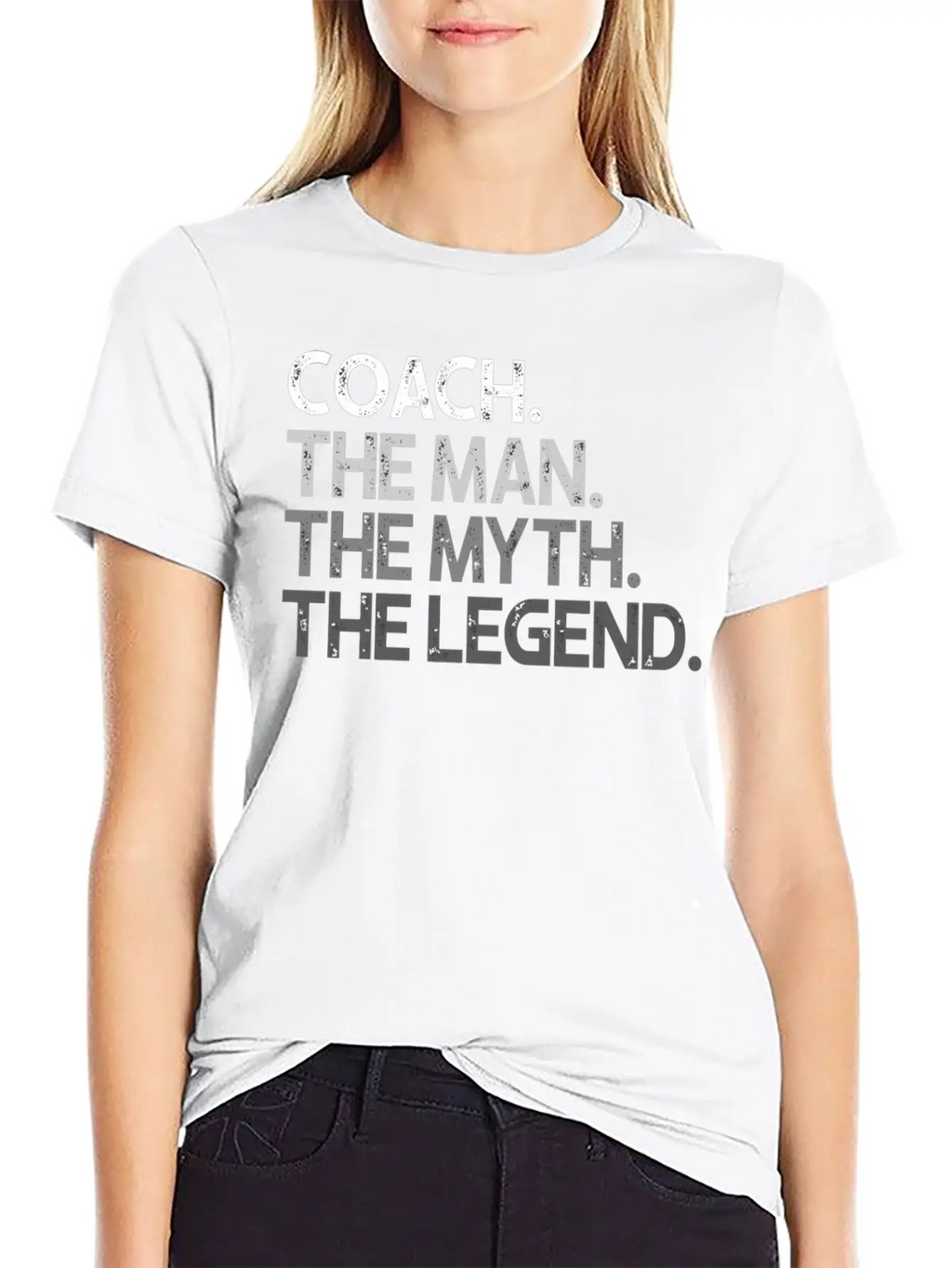 Coach Coaches The Man Myth Legend Coaching Basic Graphic T-Shirt – Daily Comfort In Soft Cotton