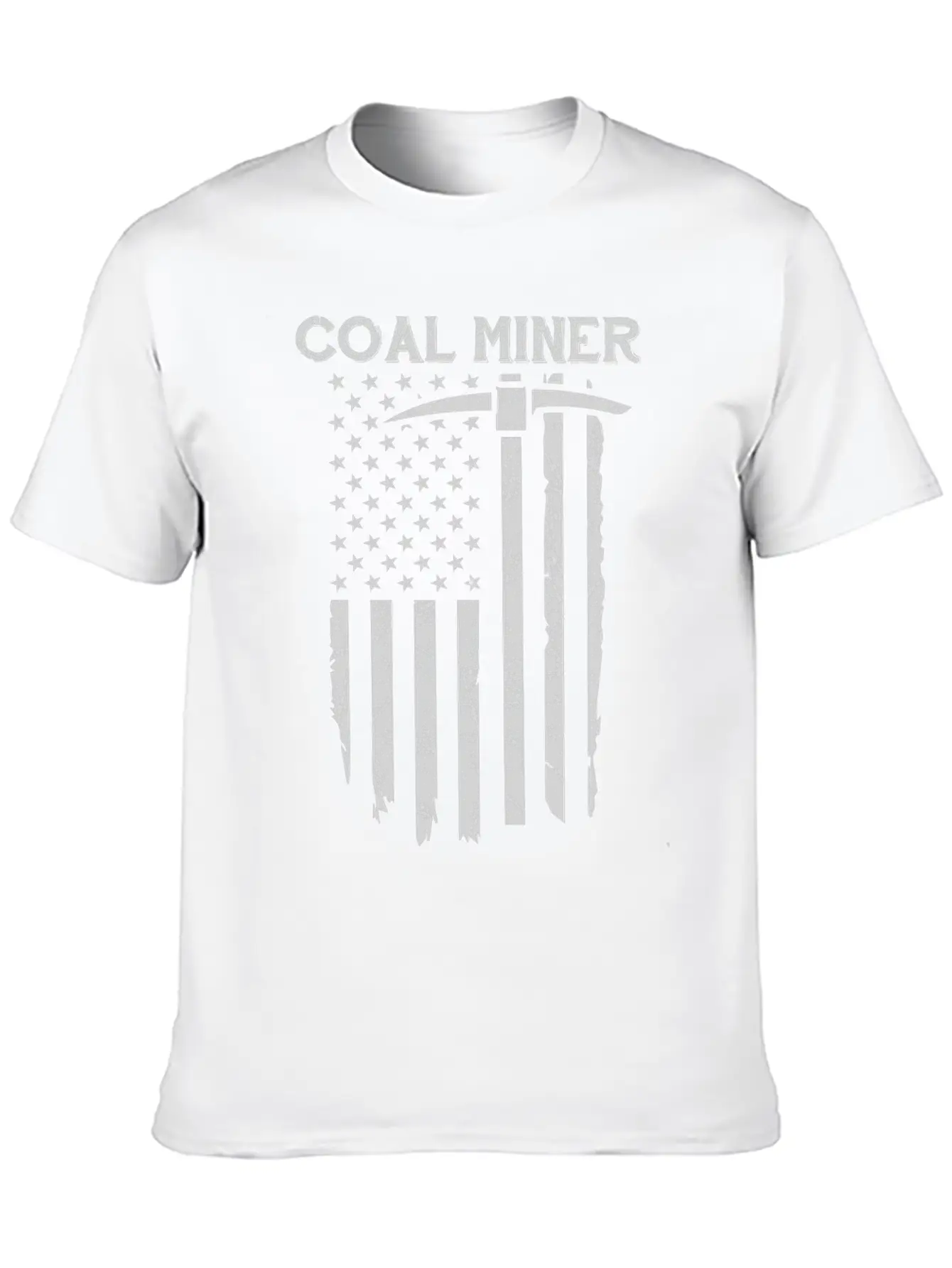 Coal Miner American Flag USA Classic Cotton Tee – Unisex Comfort For Any Season