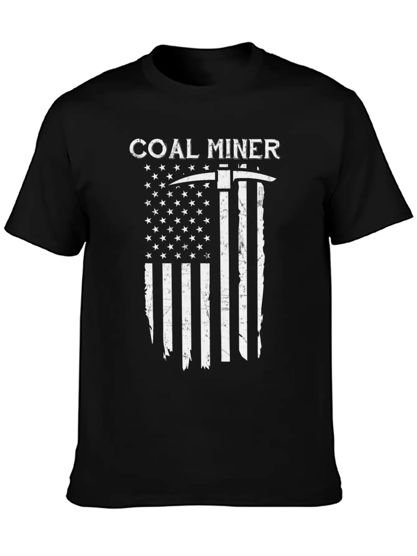 Coal Miner American Flag USA Classic Cotton Tee – Unisex Comfort For Any Season
