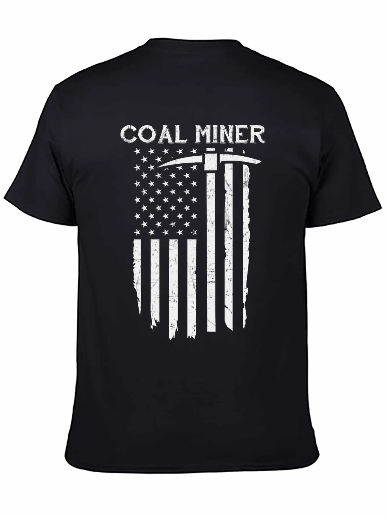 Coal Miner American Flag USA Classic Cotton Tee – Unisex Comfort For Any Season