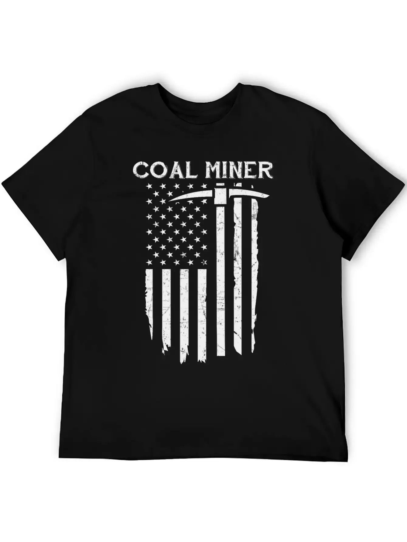 Coal Miner American Flag USA Classic Cotton Tee – Unisex Comfort For Any Season