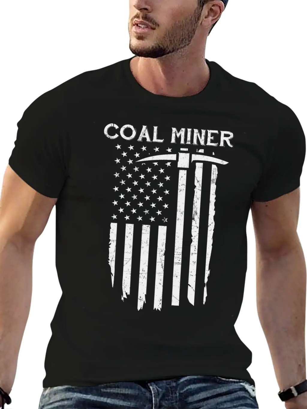 Coal Miner American Flag USA Classic Cotton Tee – Unisex Comfort For Any Season
