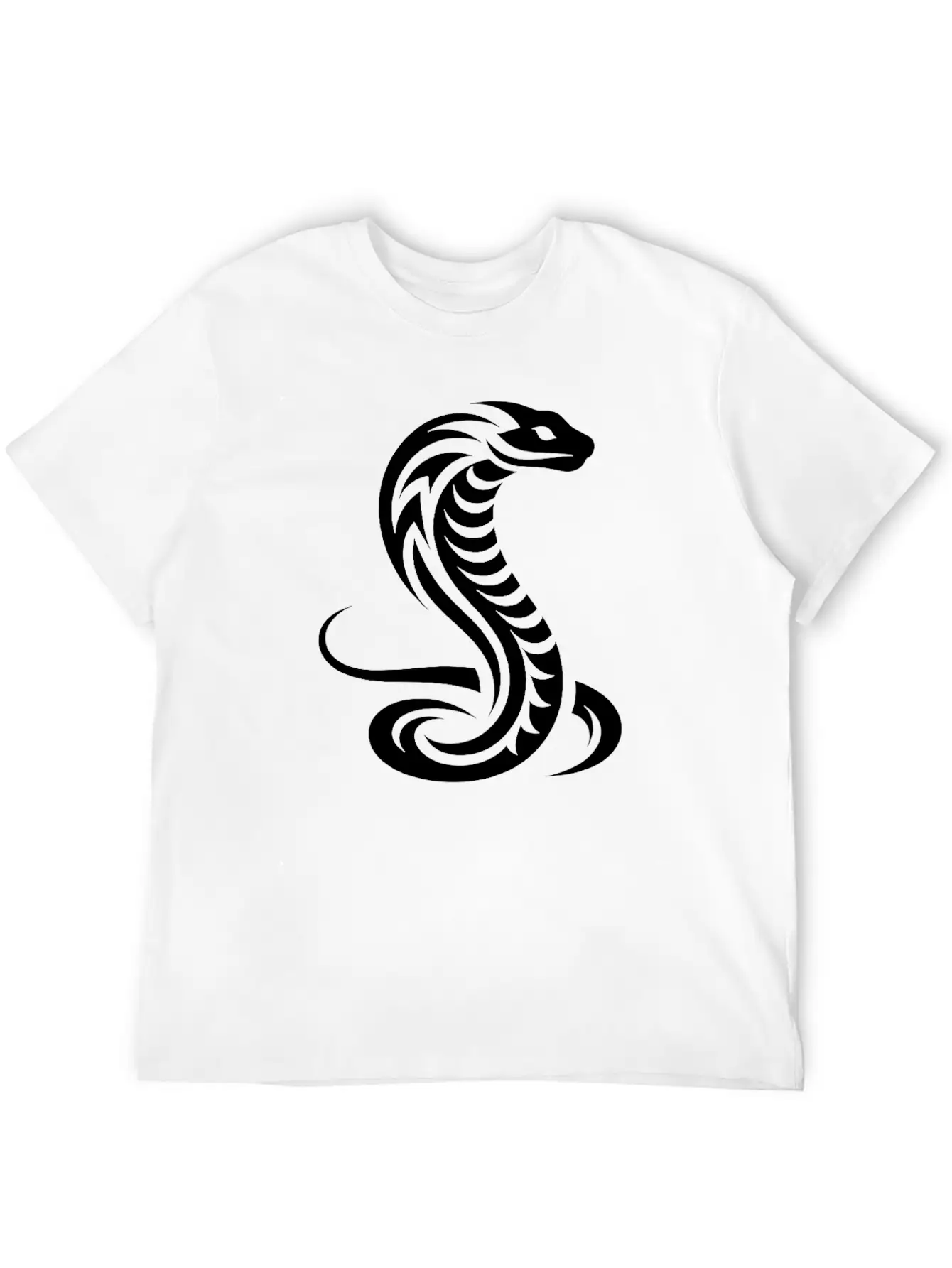 Cobra Schlange Eleganter Tribal Tattoo Style Classic Cotton Tee – Unisex Comfort For Any Season