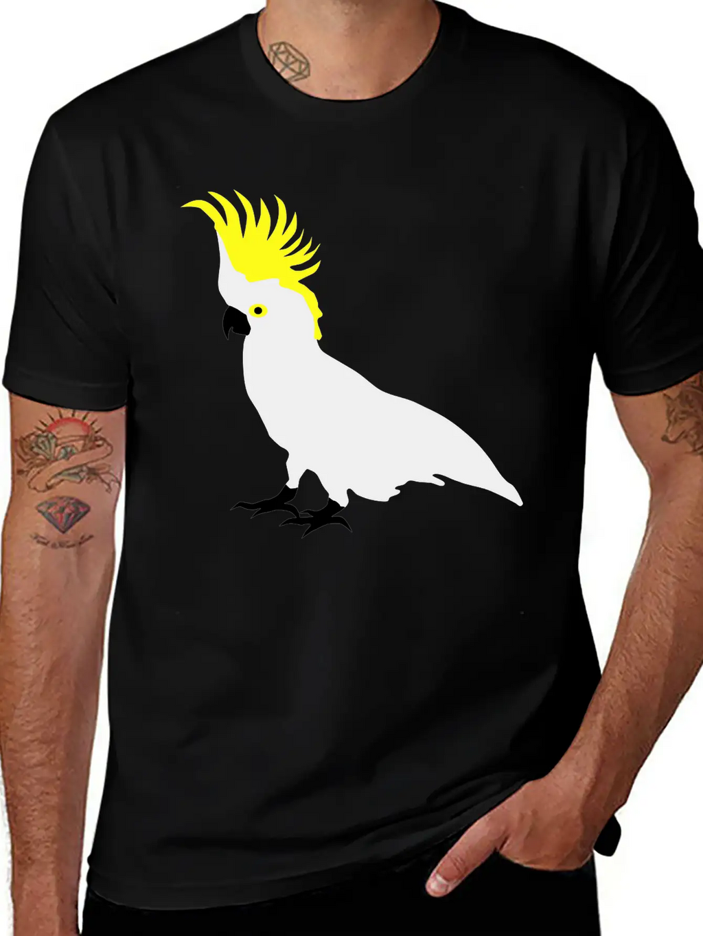 Cockatoo, Real Punk, Parrot Classic Cotton Tee – Unisex Comfort For Any Season