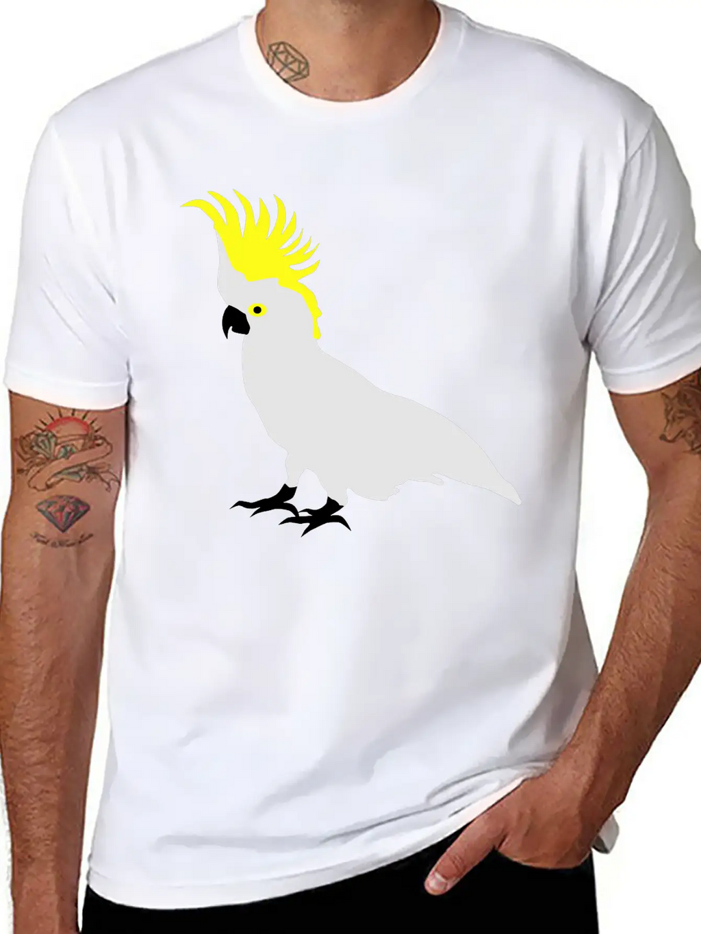 Cockatoo, Real Punk, Parrot Classic Cotton Tee – Unisex Comfort For Any Season
