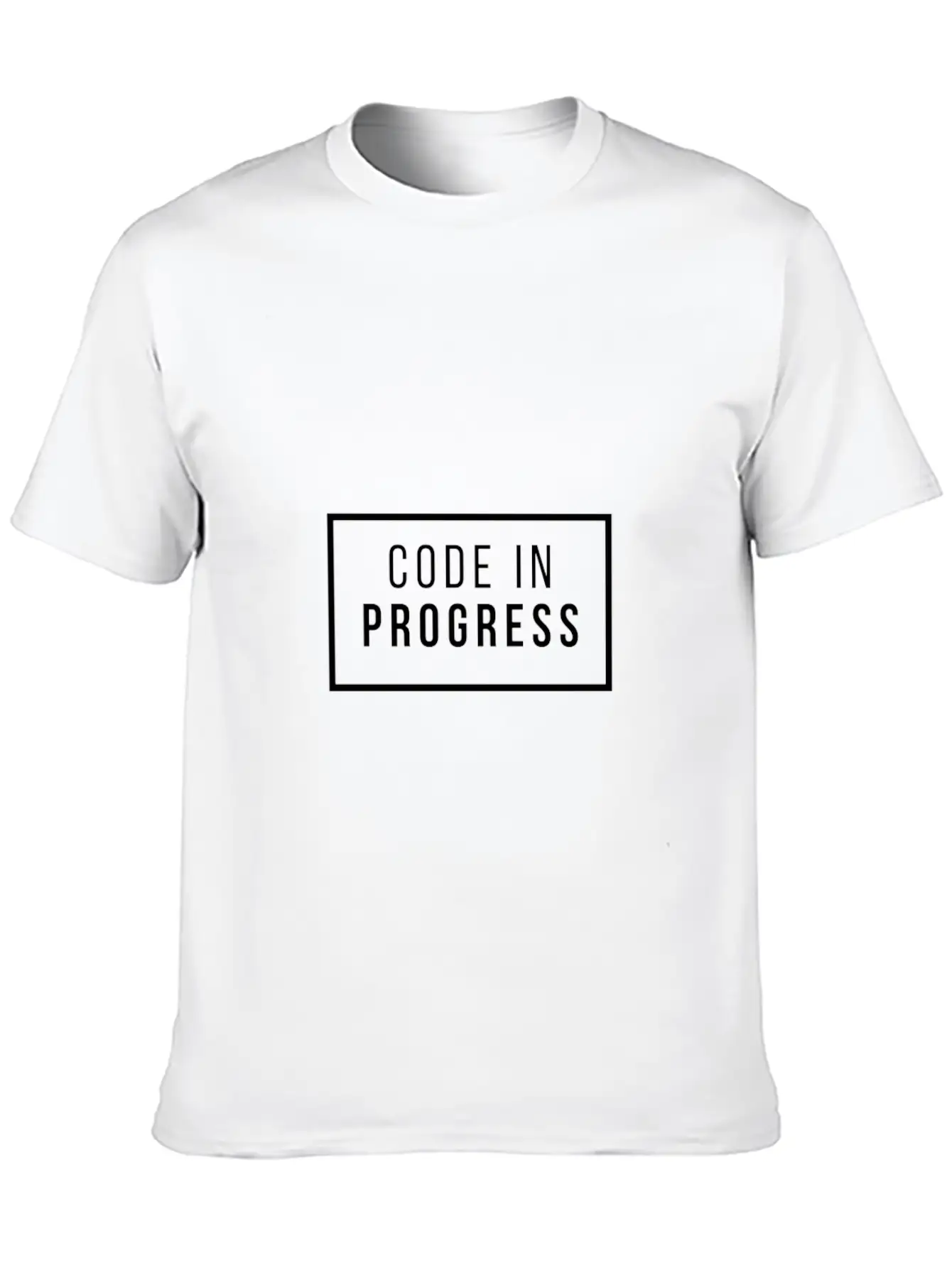 Code In Progress Breathable Soft Cotton T-Shirt – Timeless Casual Look