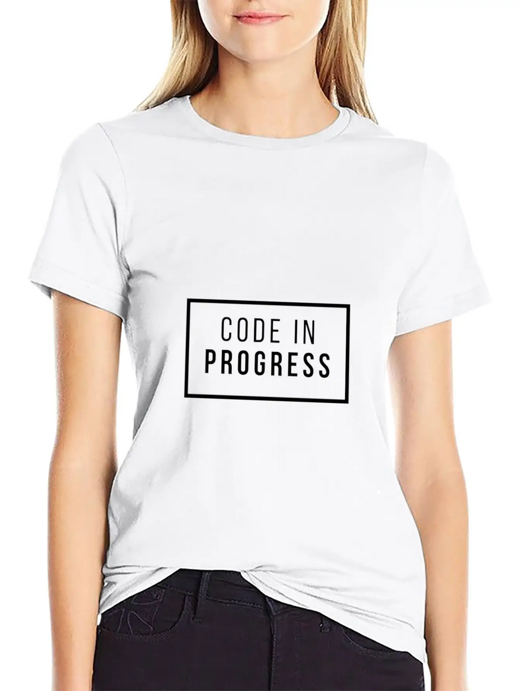 Code In Progress Breathable Soft Cotton T-Shirt – Timeless Casual Look