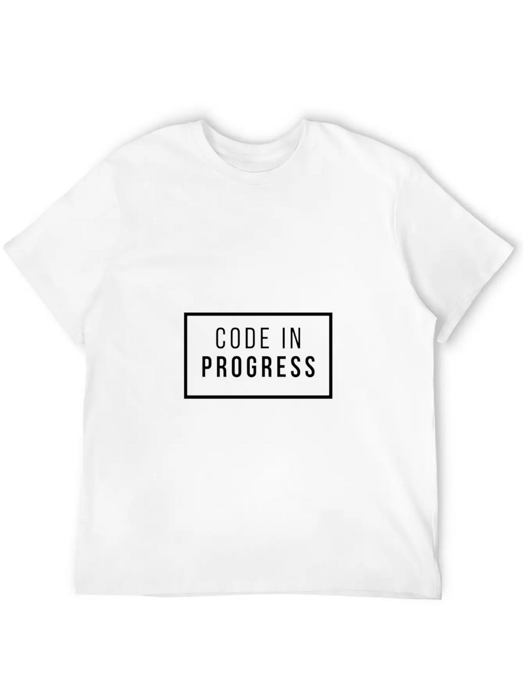 Code In Progress Breathable Soft Cotton T-Shirt – Timeless Casual Look