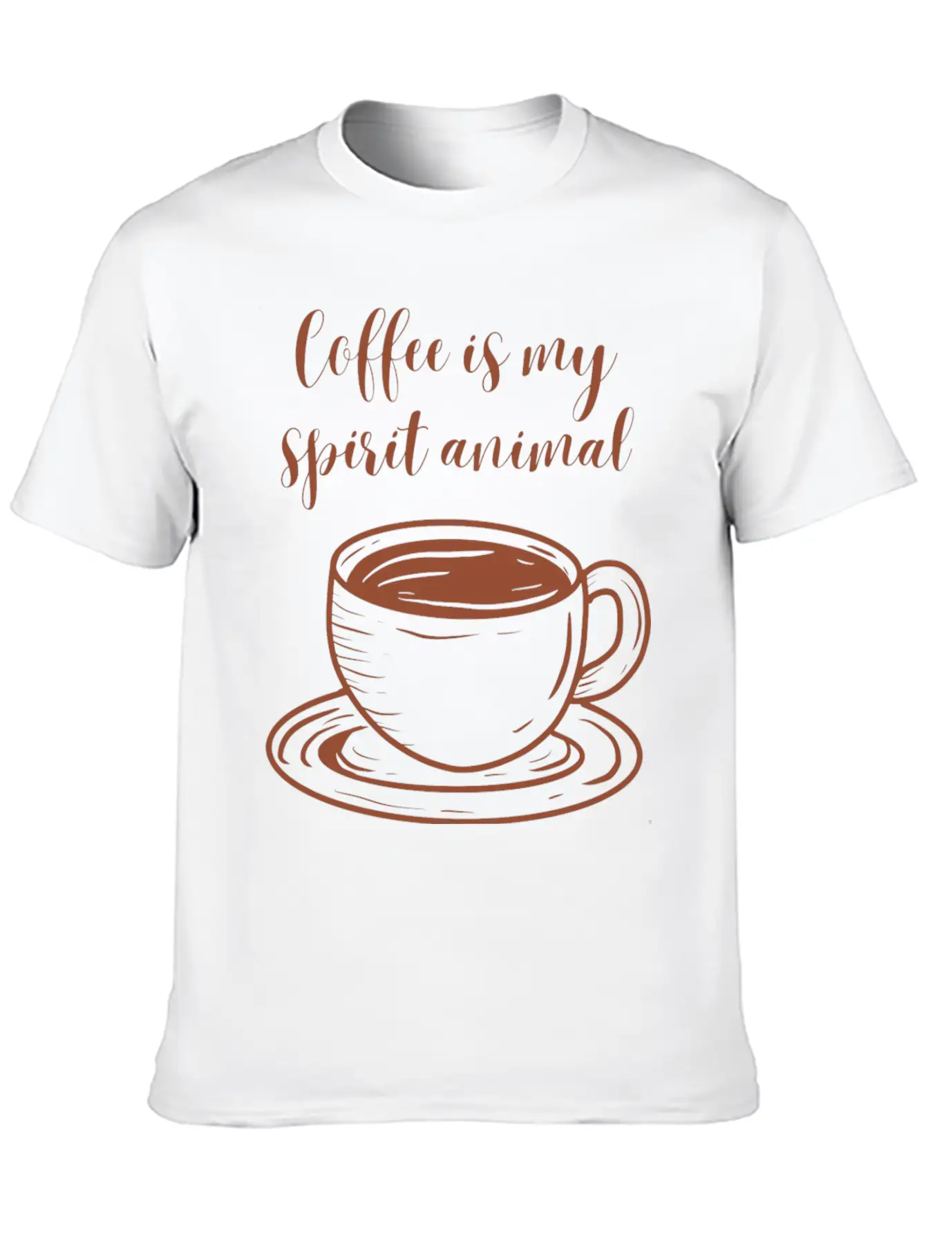 Coffee Is My Spirit Animal Relaxed Everyday Tee – Lightweight And Durable Cotton