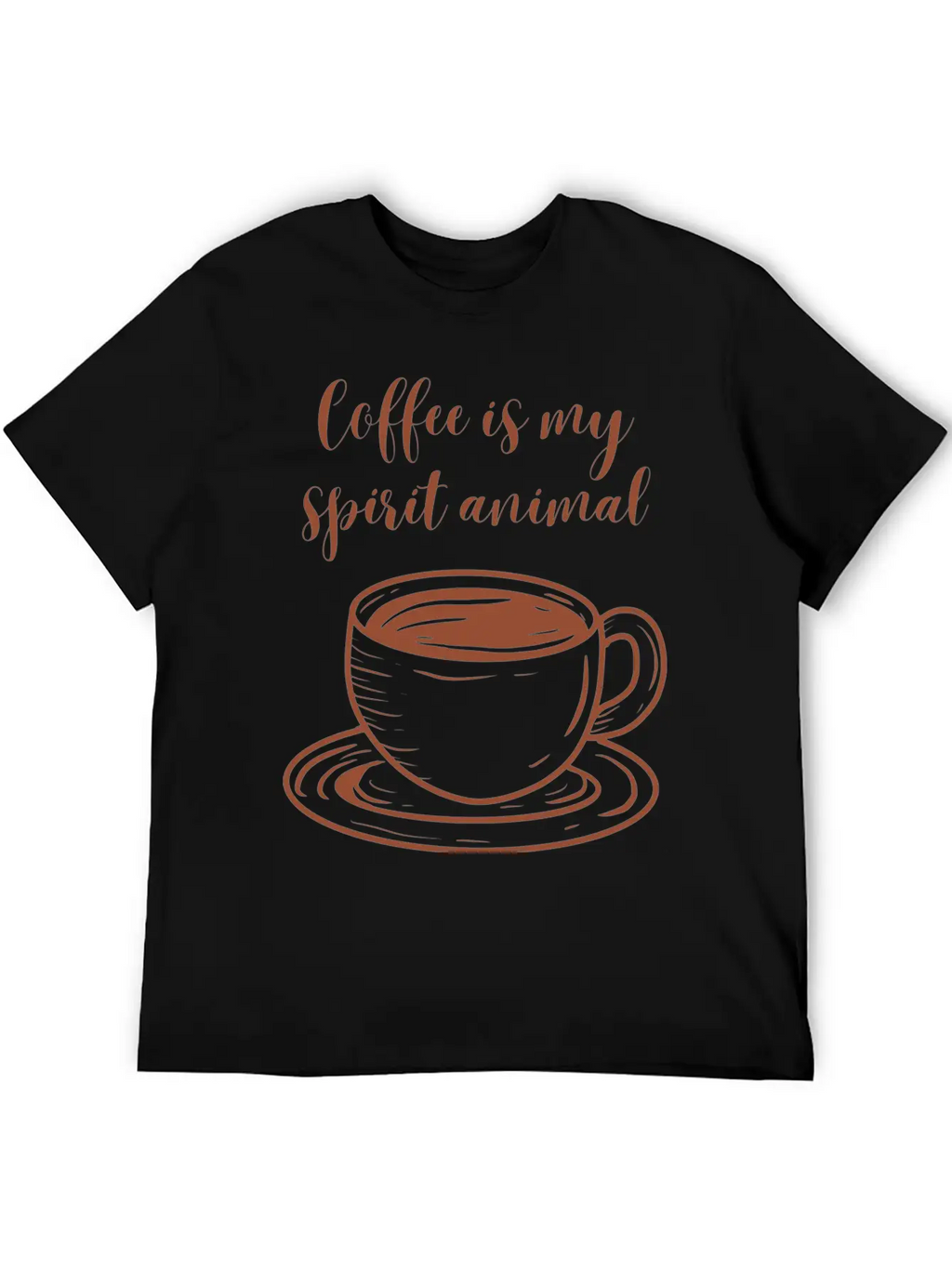 Coffee Is My Spirit Animal Relaxed Everyday Tee – Lightweight And Durable Cotton