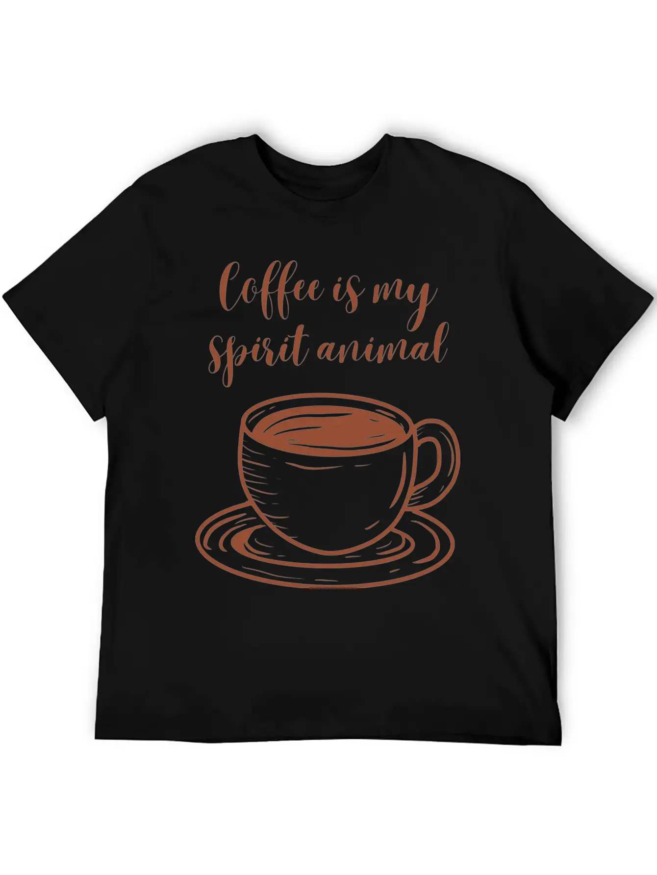 Coffee Is My Spirit Animal Relaxed Everyday Tee – Lightweight And Durable Cotton