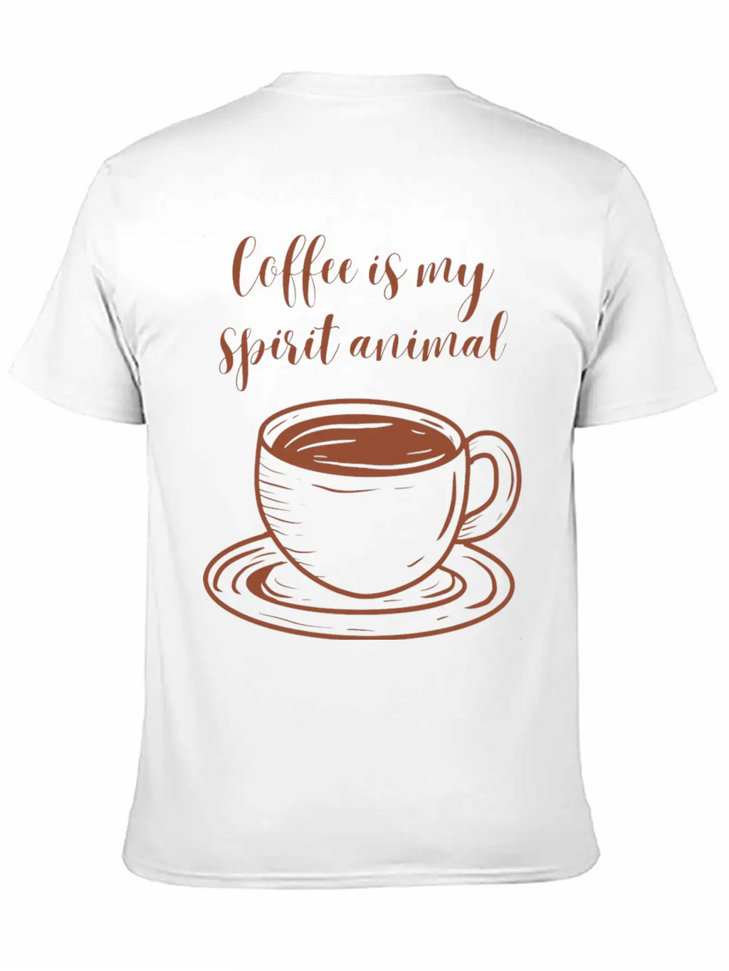 Coffee Is My Spirit Animal Relaxed Everyday Tee – Lightweight And Durable Cotton