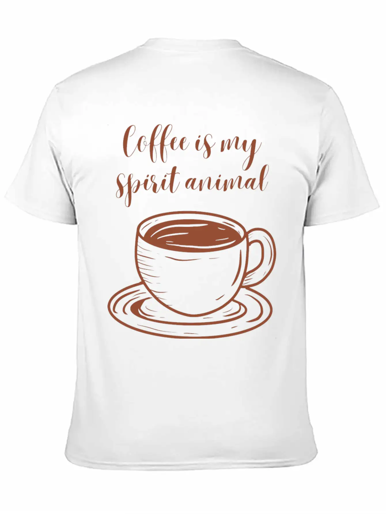 Coffee Is My Spirit Animal Relaxed Everyday Tee – Lightweight And Durable Cotton