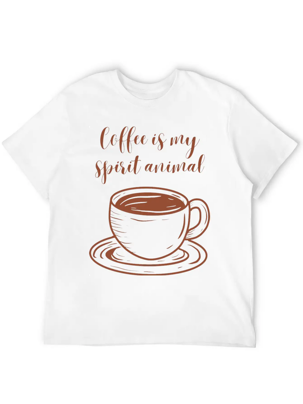 Coffee Is My Spirit Animal Relaxed Everyday Tee – Lightweight And Durable Cotton