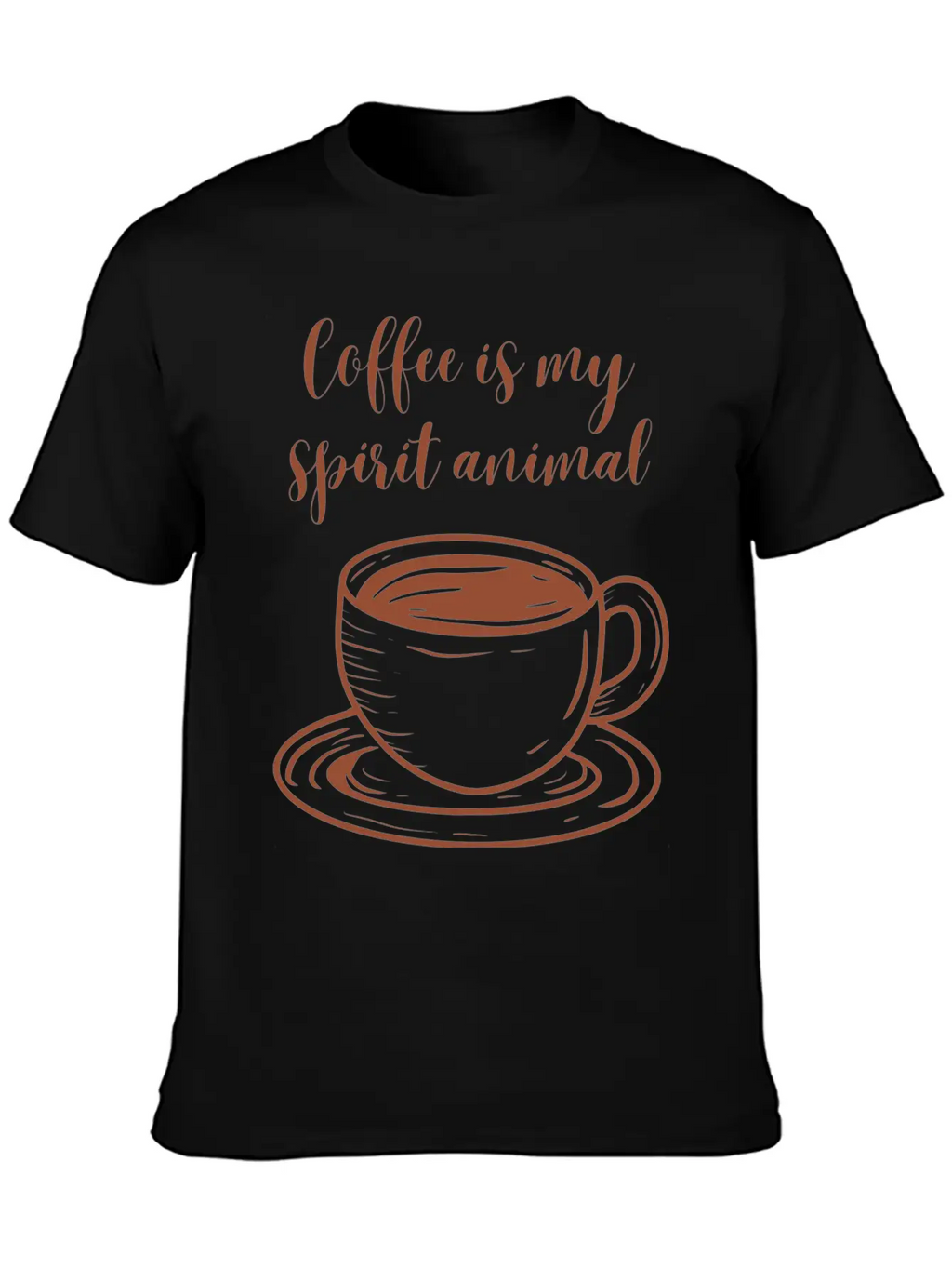 Coffee Is My Spirit Animal Relaxed Everyday Tee – Lightweight And Durable Cotton