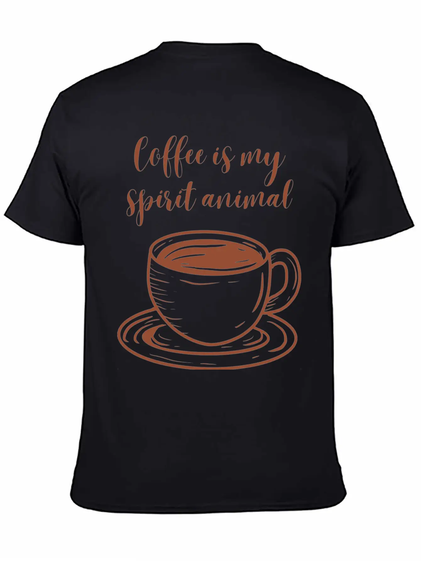 Coffee Is My Spirit Animal Relaxed Everyday Tee – Lightweight And Durable Cotton