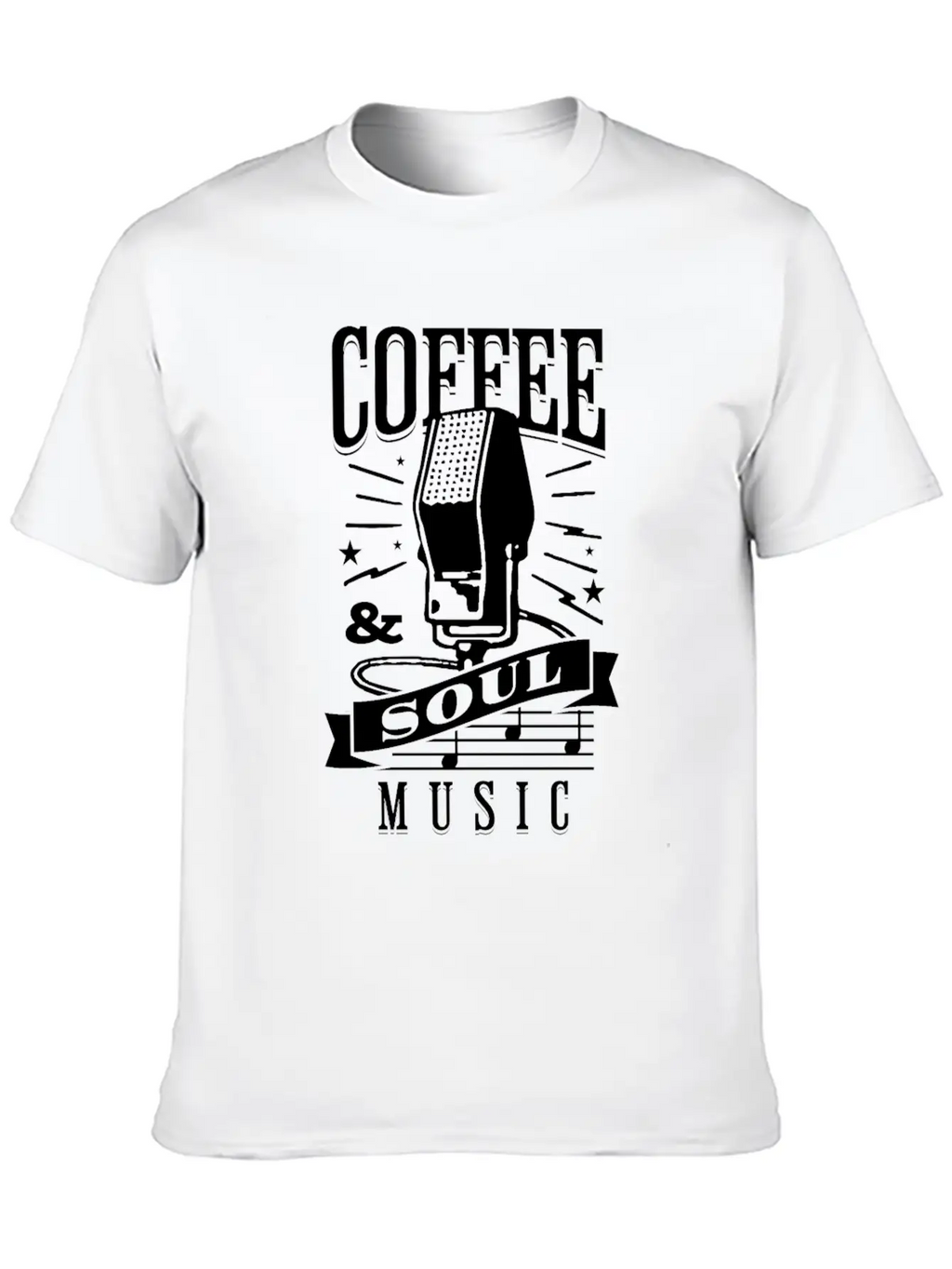 Coffee & Soul Music Stylish Everyday T-Shirt – Unisex Basic Cotton Tee