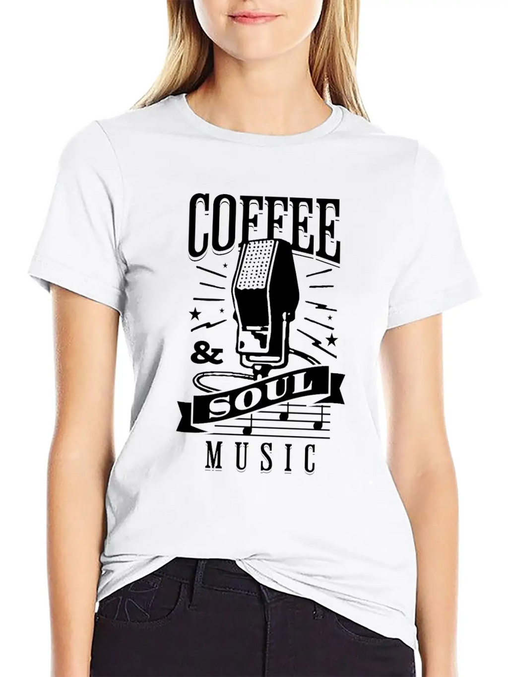 Coffee & Soul Music Stylish Everyday T-Shirt – Unisex Basic Cotton Tee