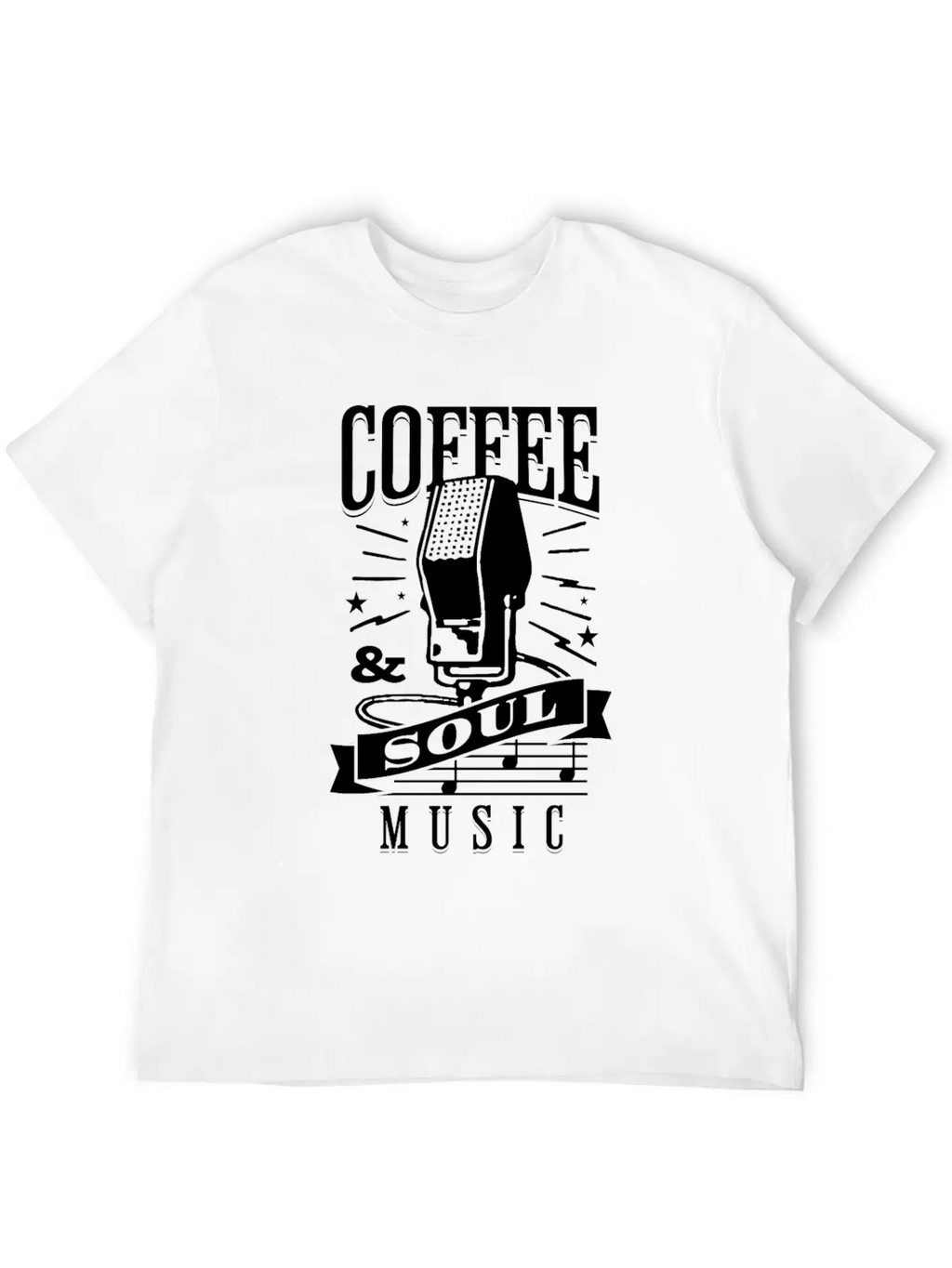 Coffee & Soul Music Stylish Everyday T-Shirt – Unisex Basic Cotton Tee