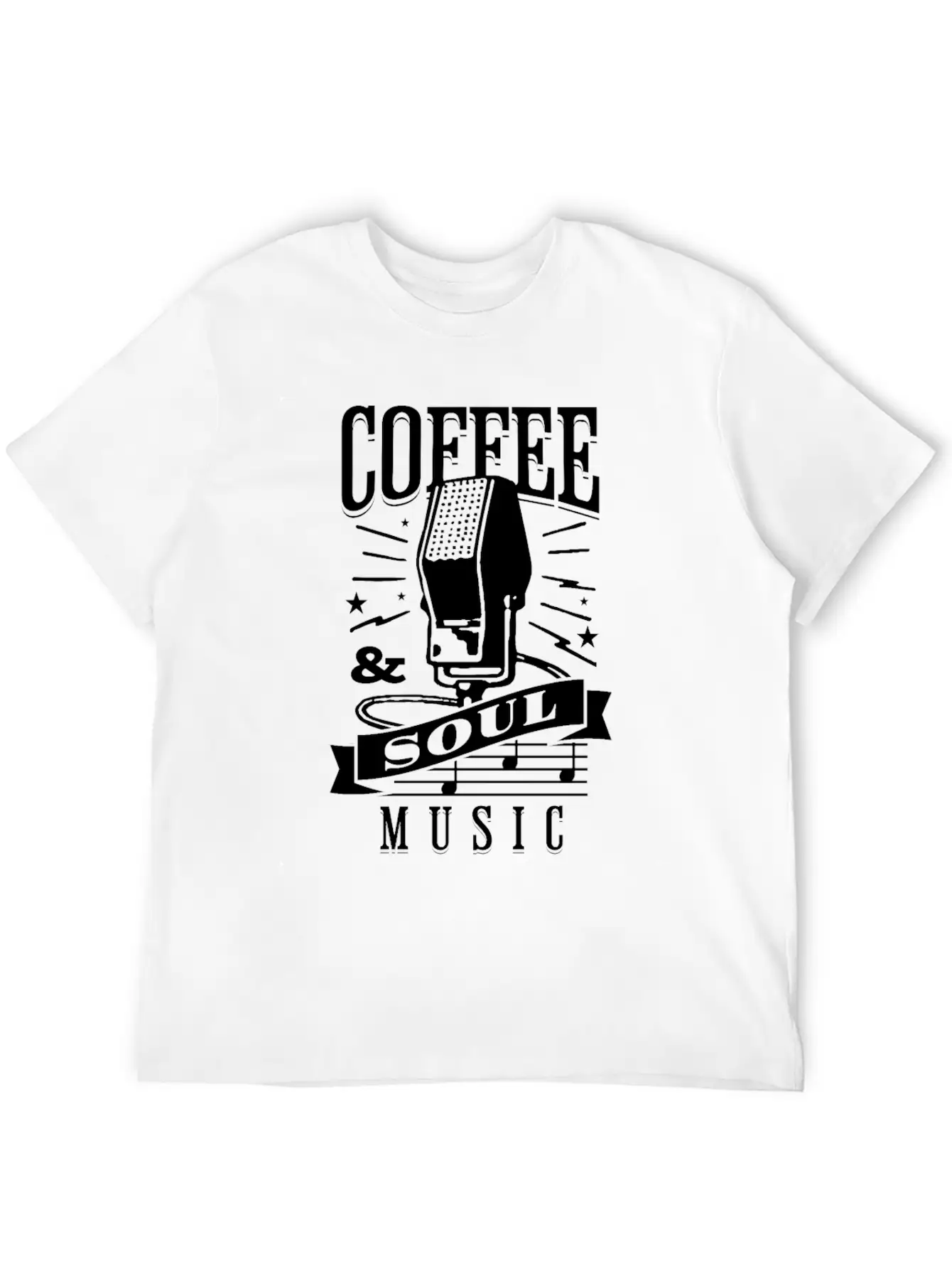 Coffee & Soul Music Stylish Everyday T-Shirt – Unisex Basic Cotton Tee