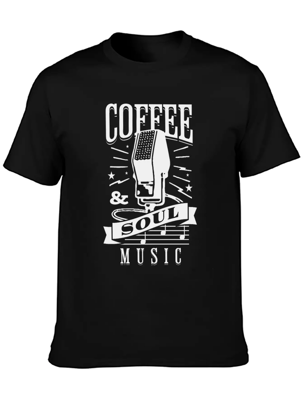 Coffee & Soul Music Stylish Everyday T-Shirt – Unisex Basic Cotton Tee