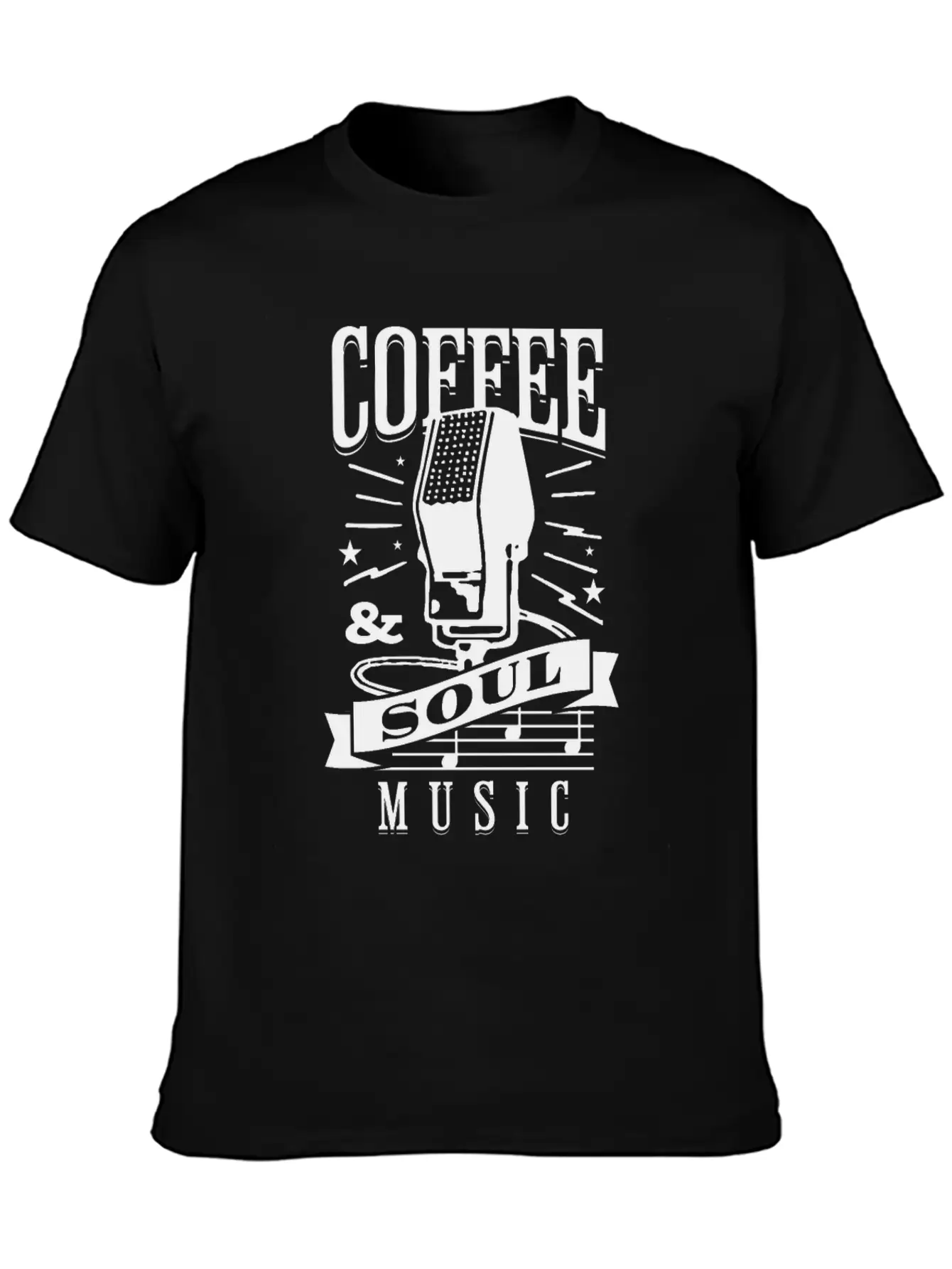 Coffee & Soul Music Stylish Everyday T-Shirt – Unisex Basic Cotton Tee