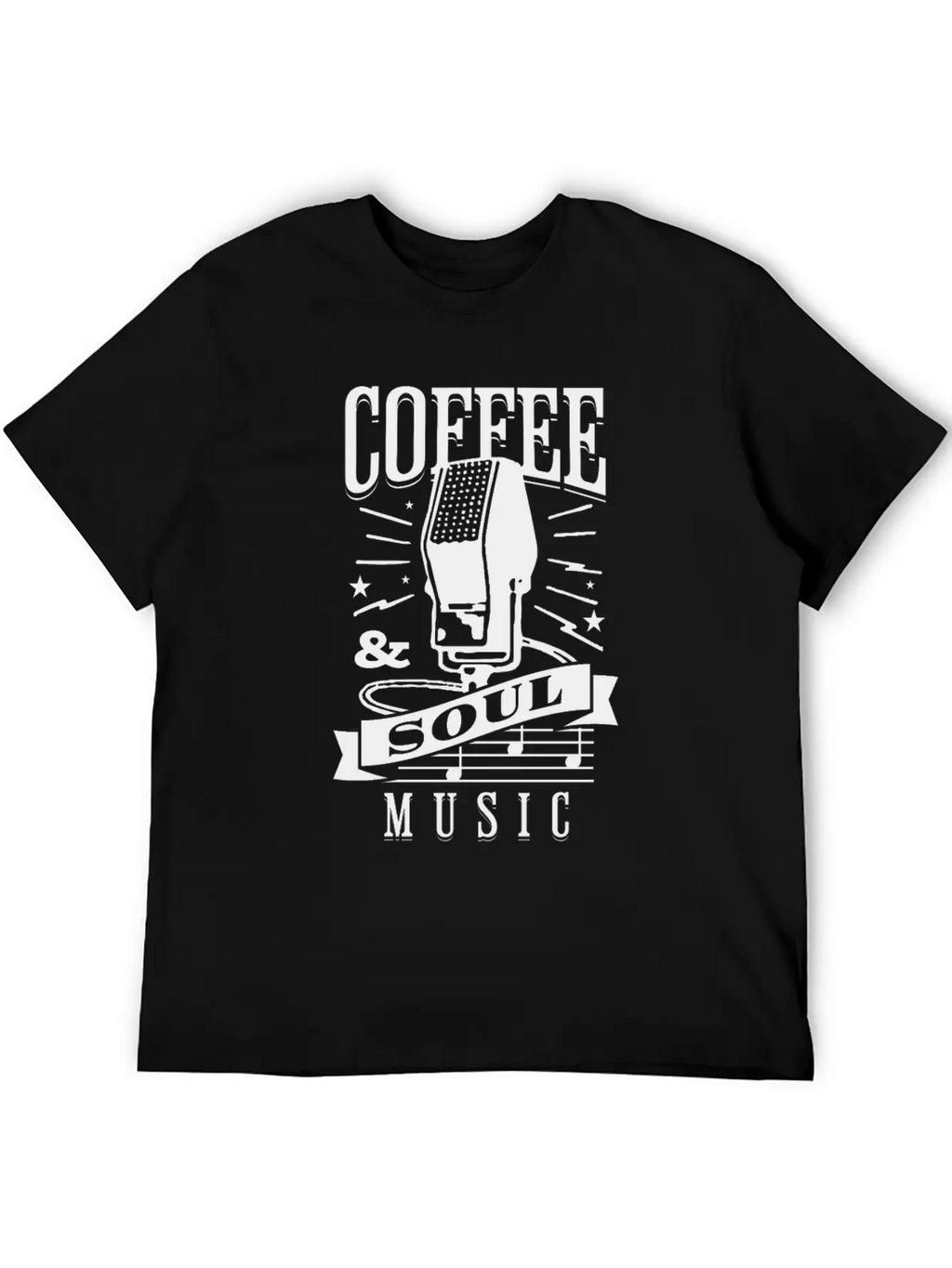 Coffee & Soul Music Stylish Everyday T-Shirt – Unisex Basic Cotton Tee
