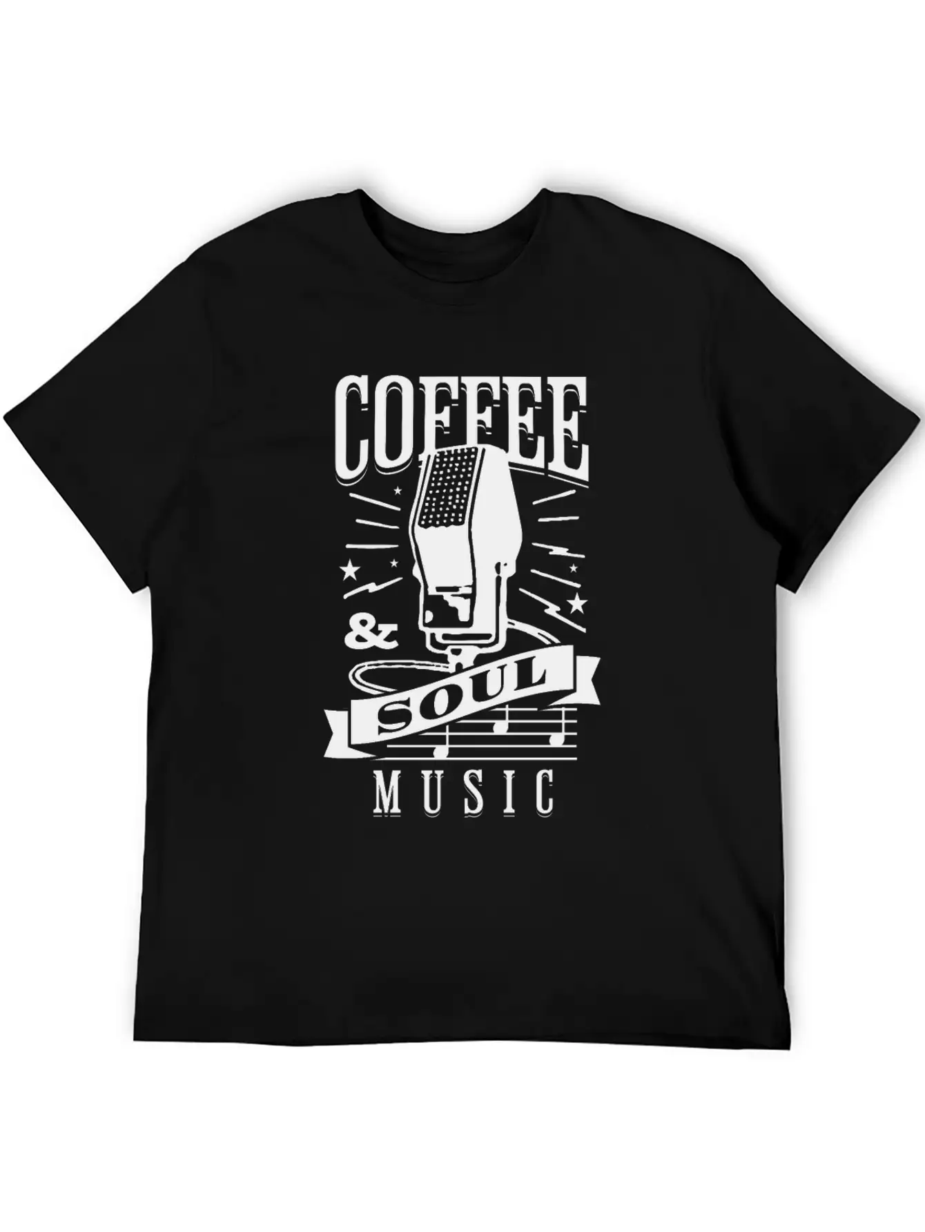 Coffee & Soul Music Stylish Everyday T-Shirt – Unisex Basic Cotton Tee