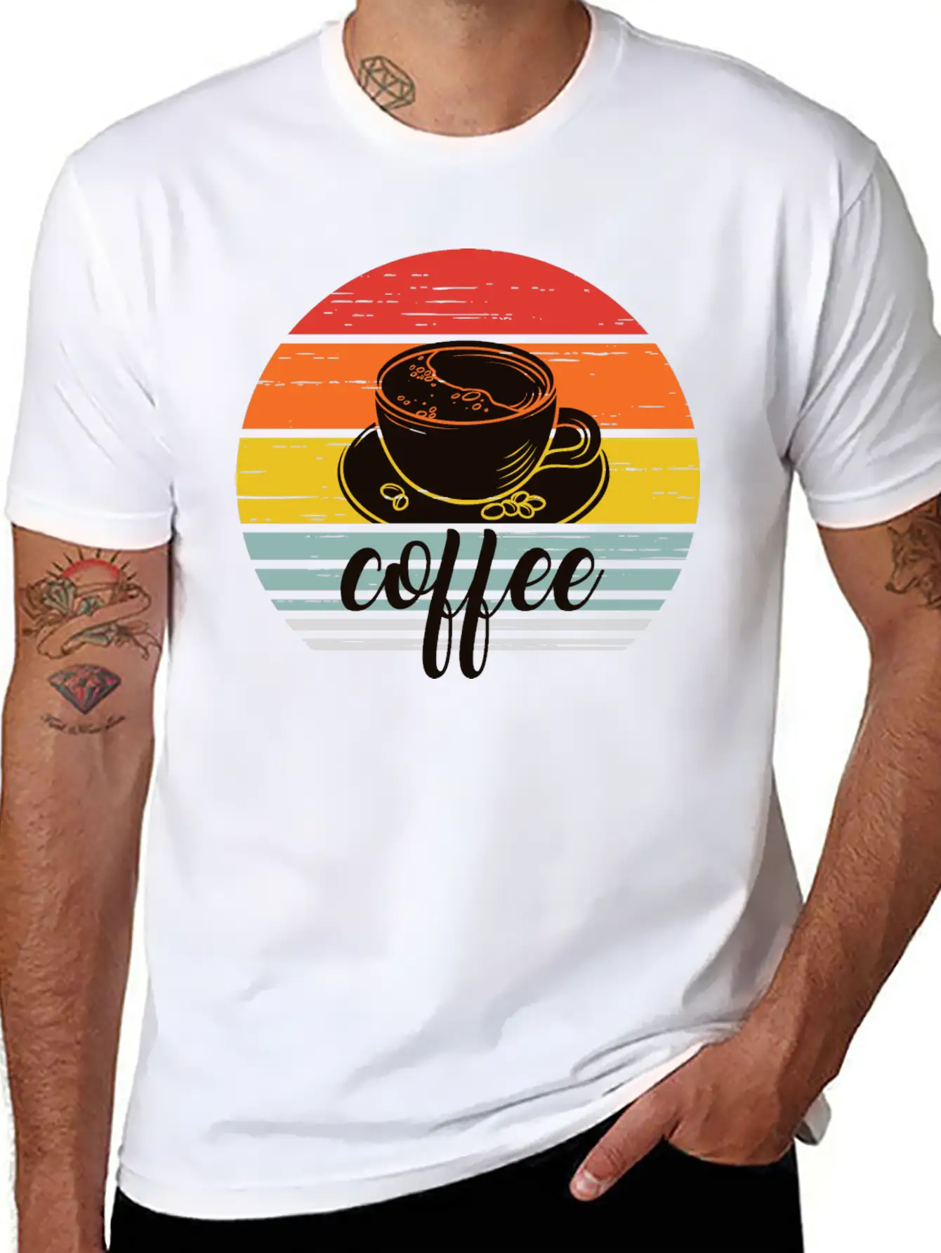 Coffee Sunrise Timeless Short Sleeve Tee – Comfy And Minimalist Design