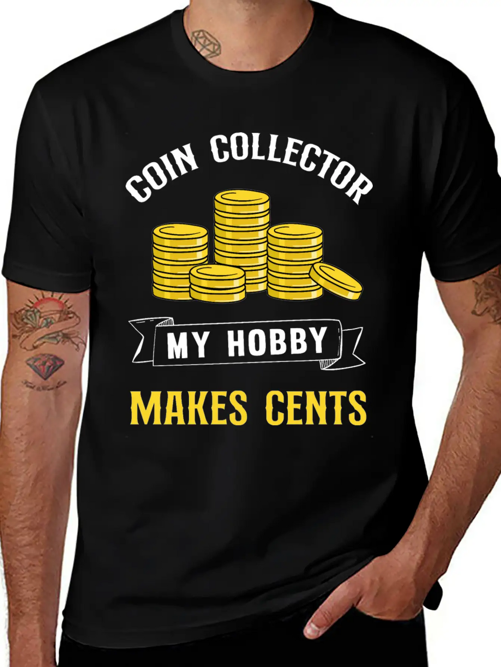 Coin Collecting My Hobby Makes Cents Unisex Casual T-Shirt – Clean Design For Daily Comfort