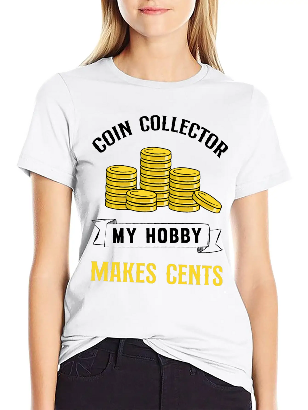 Coin Collecting My Hobby Makes Cents Unisex Casual T-Shirt – Clean Design For Daily Comfort
