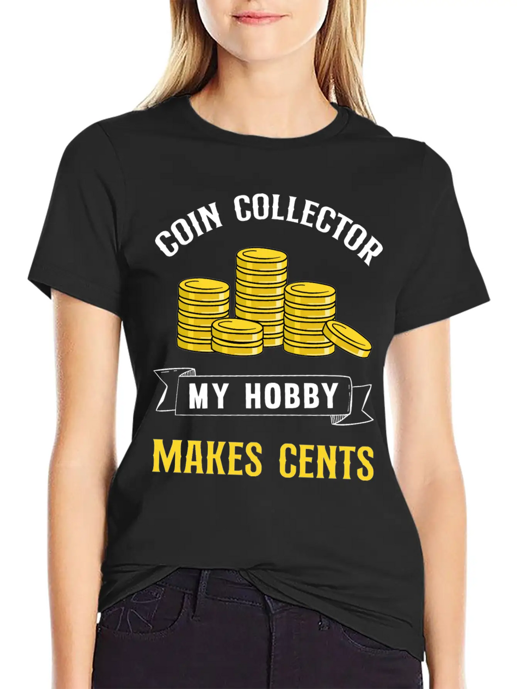 Coin Collecting My Hobby Makes Cents Unisex Casual T-Shirt – Clean Design For Daily Comfort
