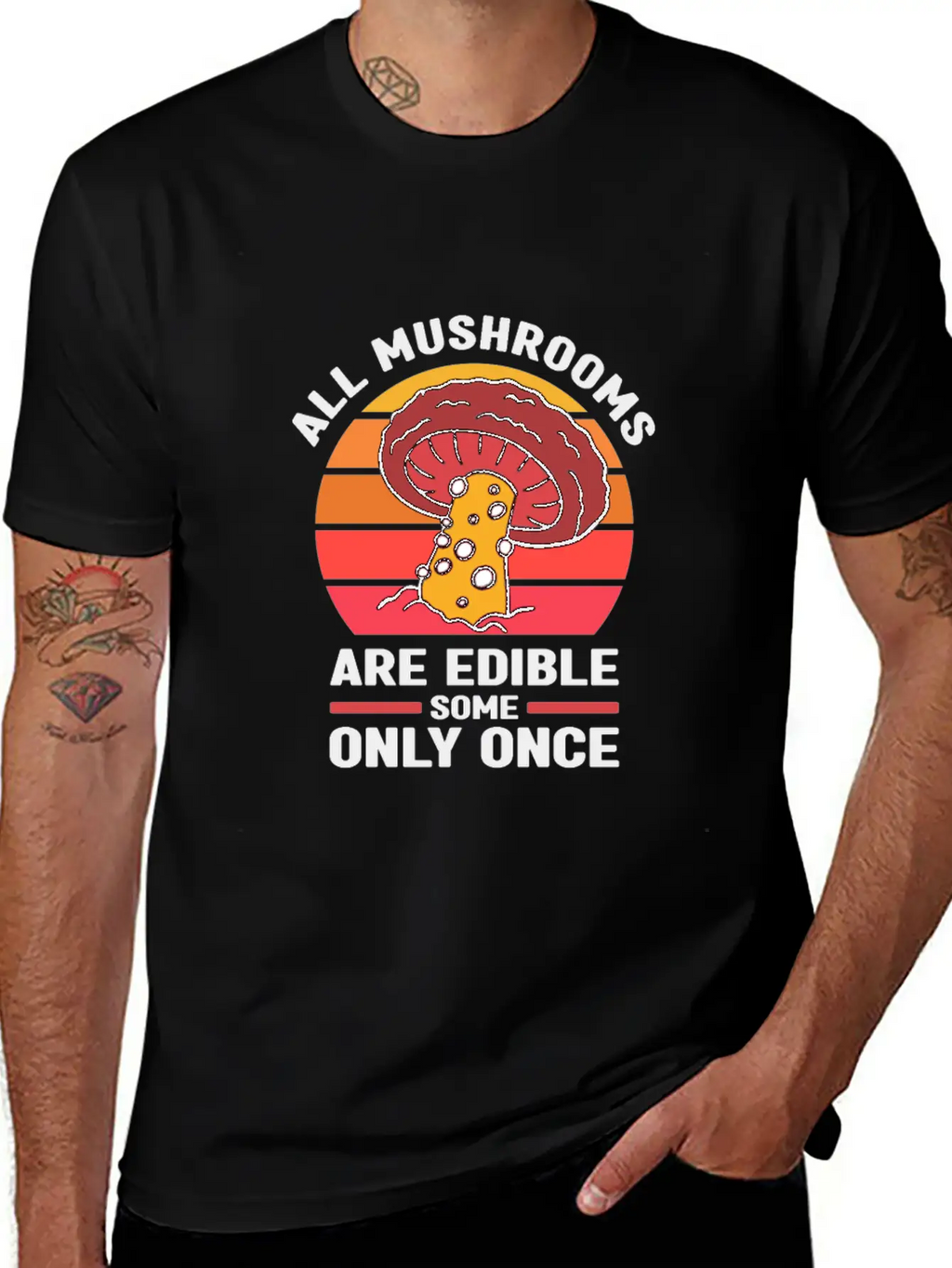 Collecting Mushrooms Stylish Everyday T-Shirt – Unisex Basic Cotton Tee