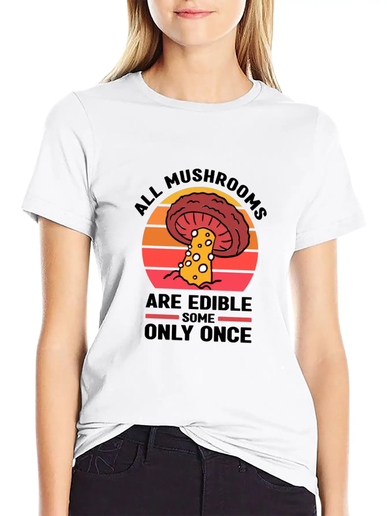 Collecting Mushrooms Stylish Everyday T-Shirt – Unisex Basic Cotton Tee