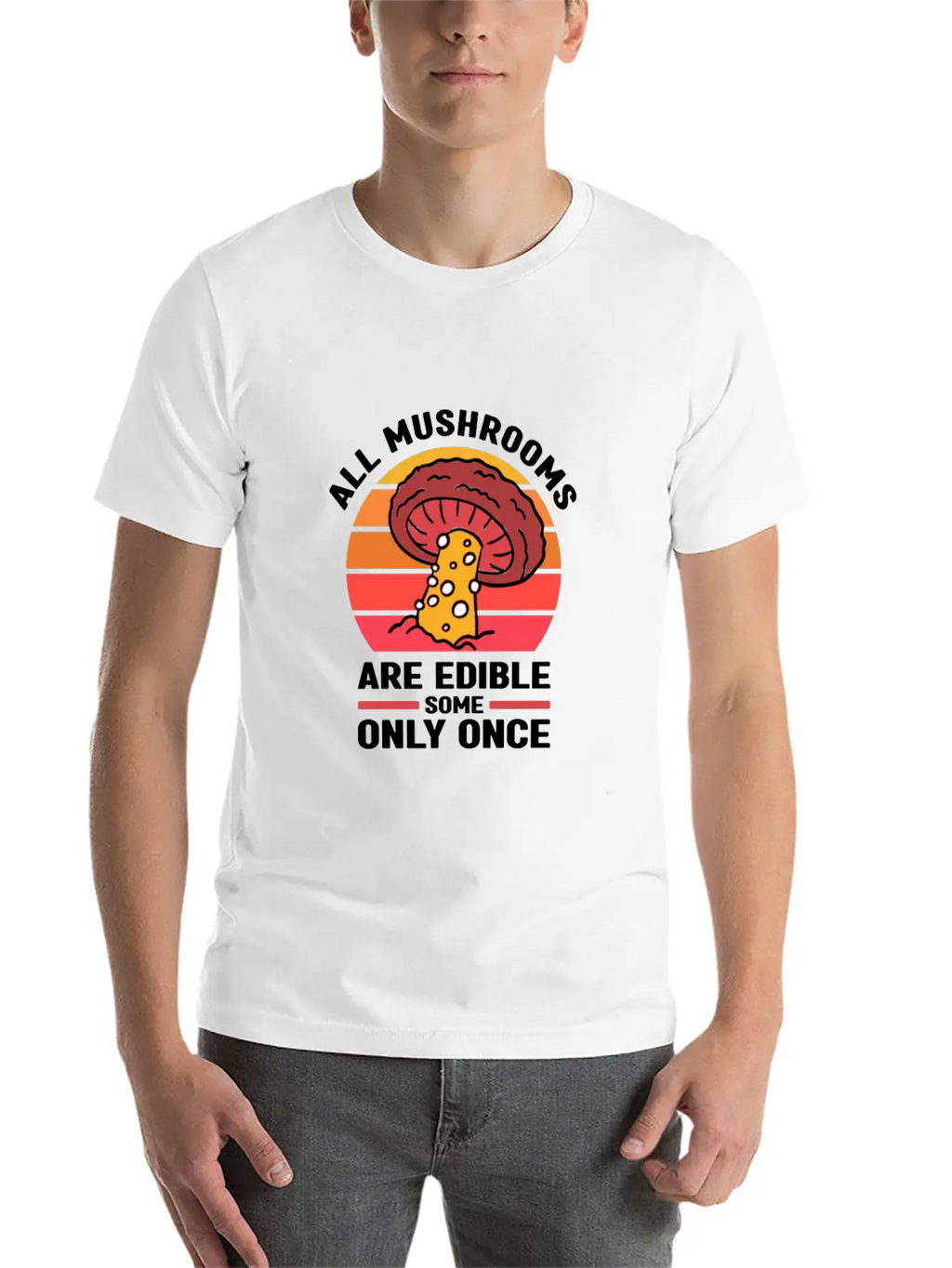 Collecting Mushrooms Stylish Everyday T-Shirt – Unisex Basic Cotton Tee